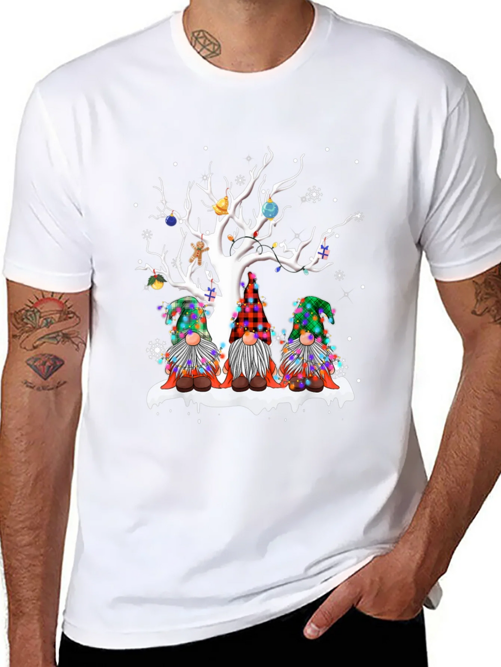 Festive Gnome Christmas T-Shirt product image 3