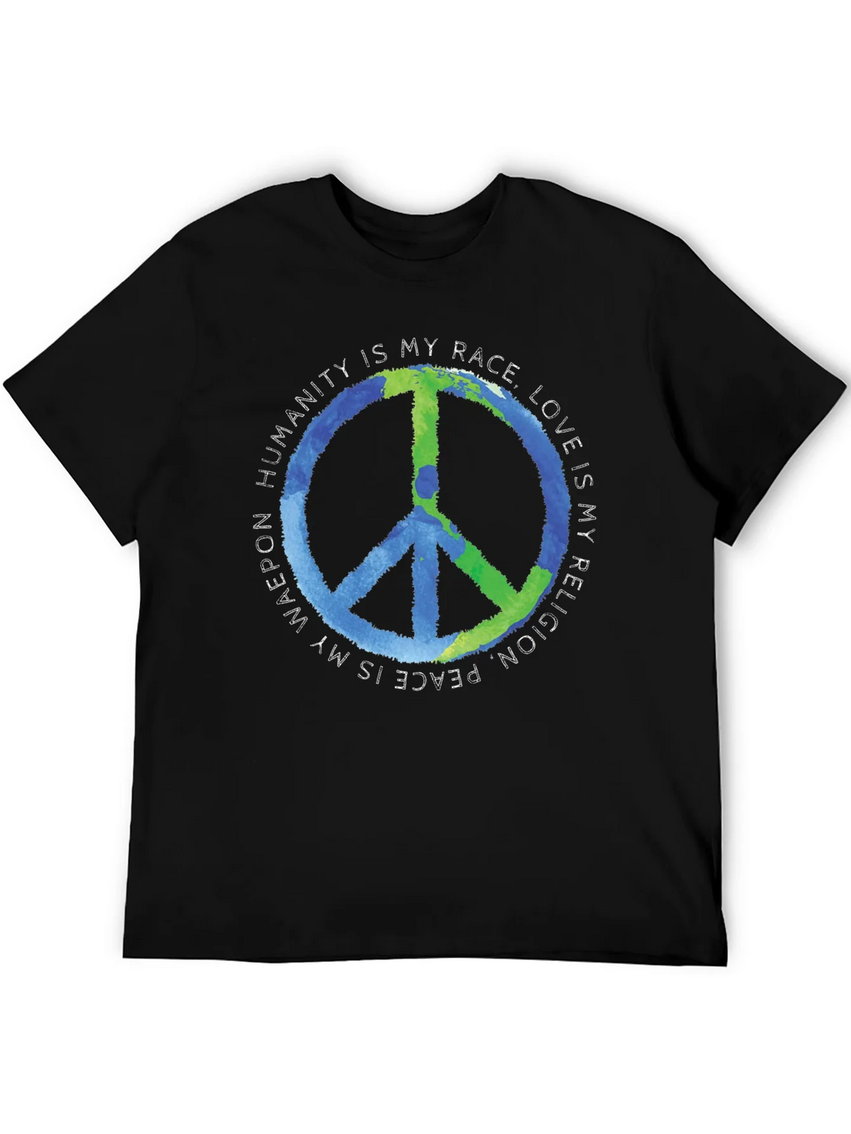 Peace Sign T-Shirt - Humanity is My Race product image 1
