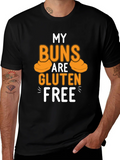 My Buns Are Gluten Free Black T-Shirt product image 1