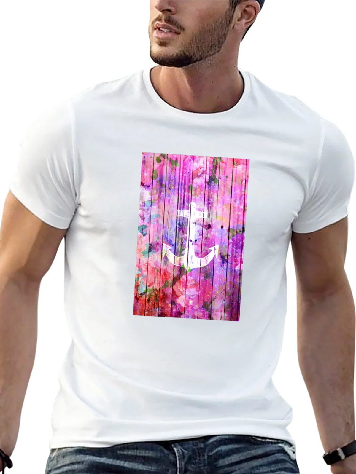 Anchor Graphic Tee - Floral Design product image 4