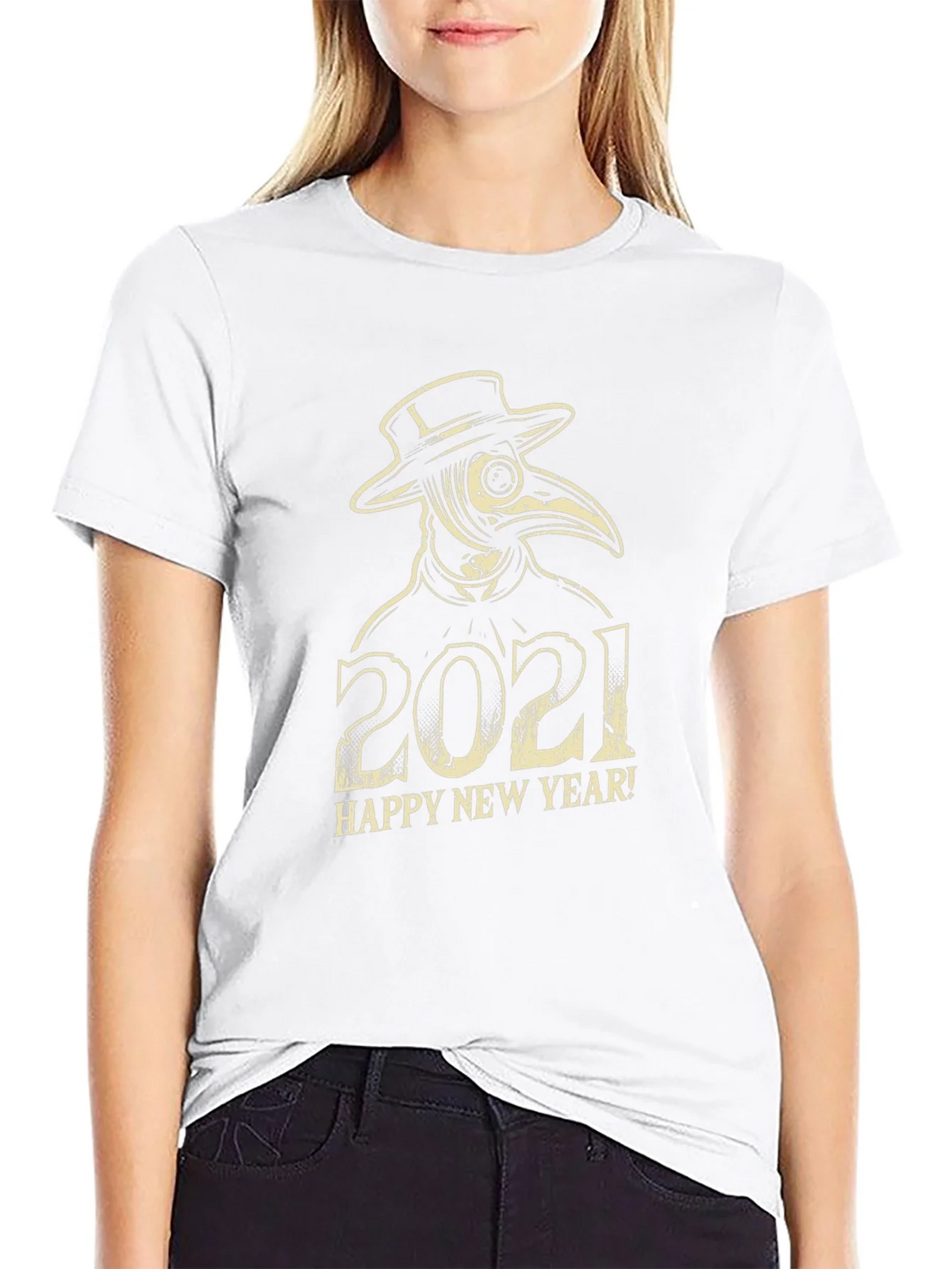 Plague Doctor 2021 Happy New Year T-Shirt product image 8