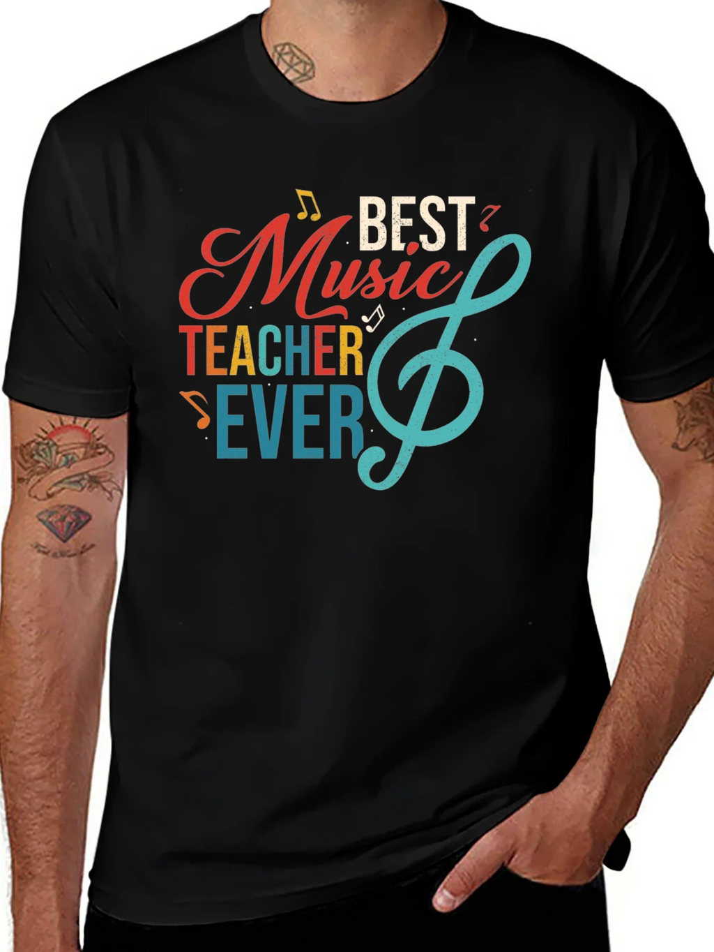 Best Music Teacher Ever Graphic T-Shirt product image 1