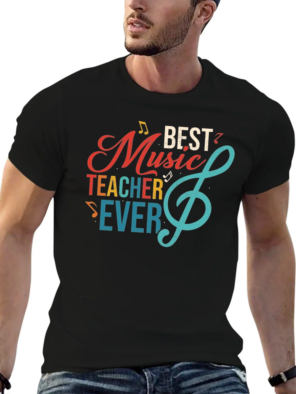 Best Music Teacher Ever Graphic T-Shirt product image 5
