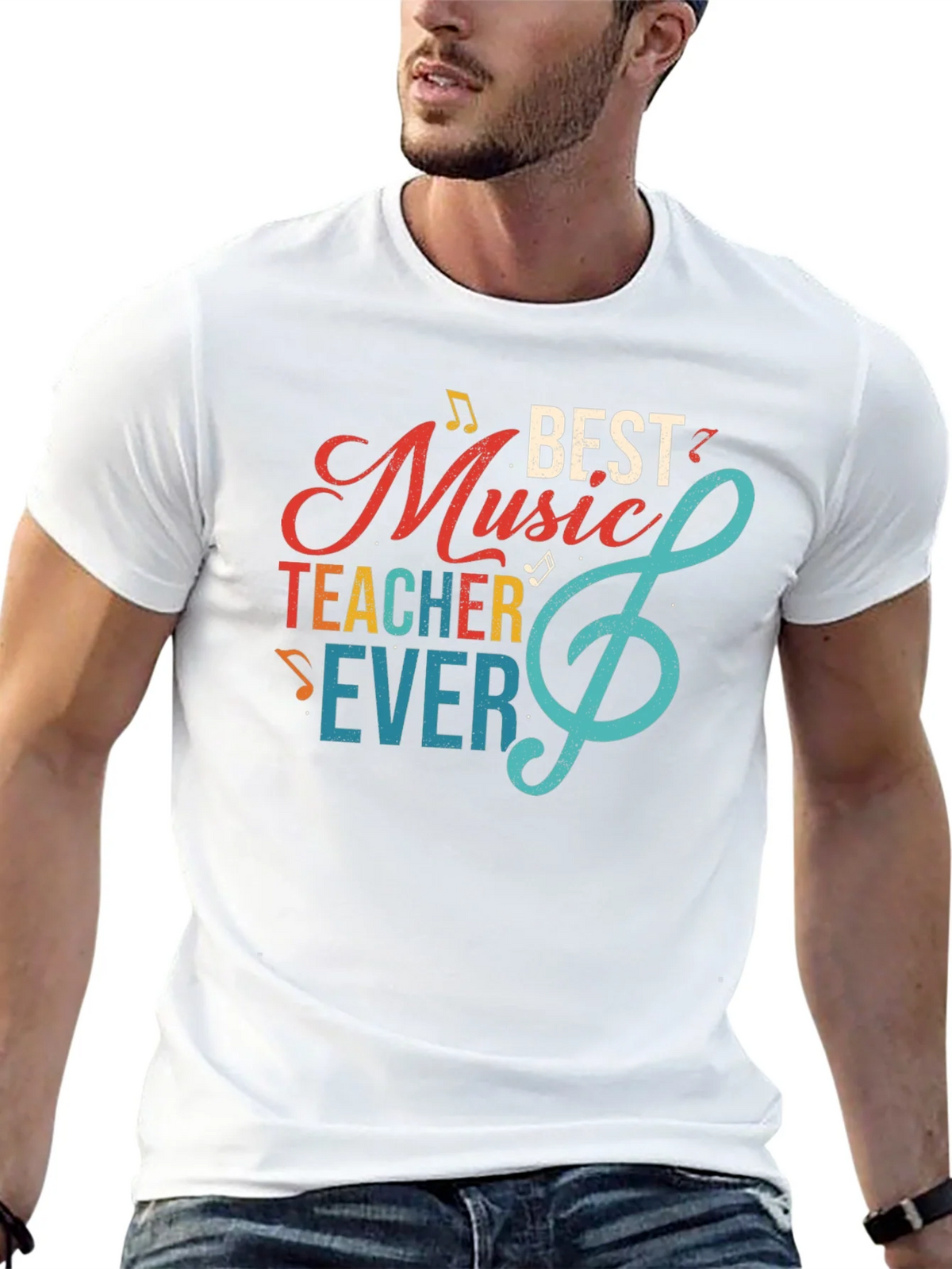Best Music Teacher Ever Graphic T-Shirt product image 7