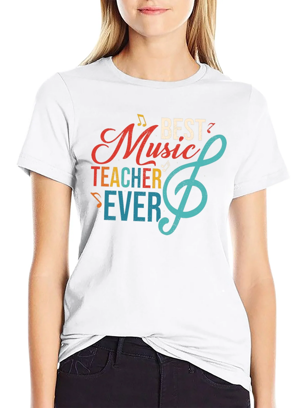 Best Music Teacher Ever Graphic T-Shirt product image 6