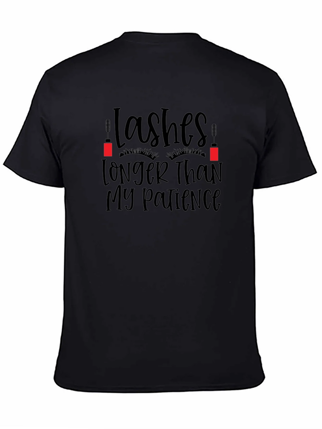 Lashes Longer Than My Patience Graphic Tee product image 4