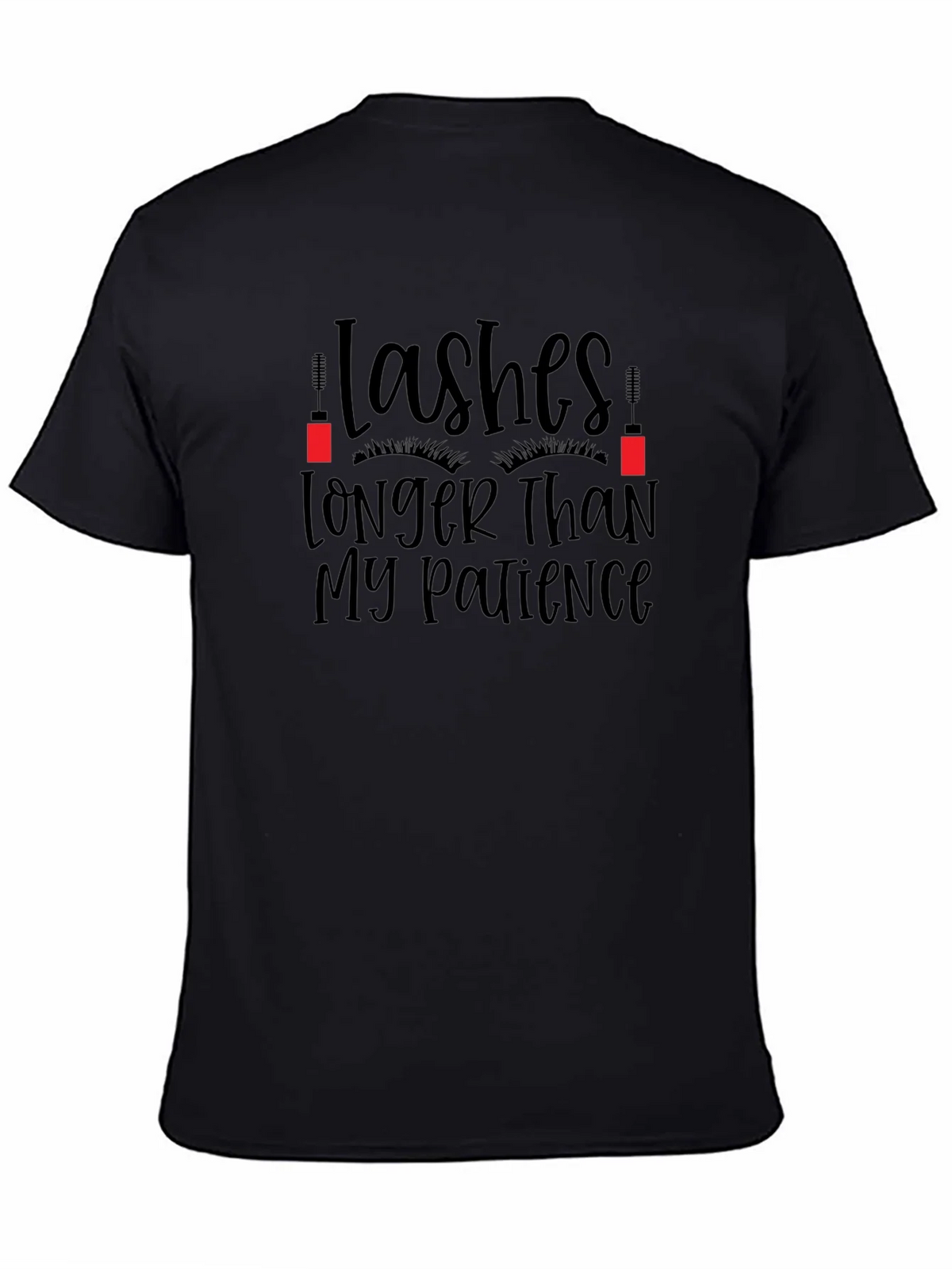 Lashes Longer Than My Patience Graphic Tee product image 4
