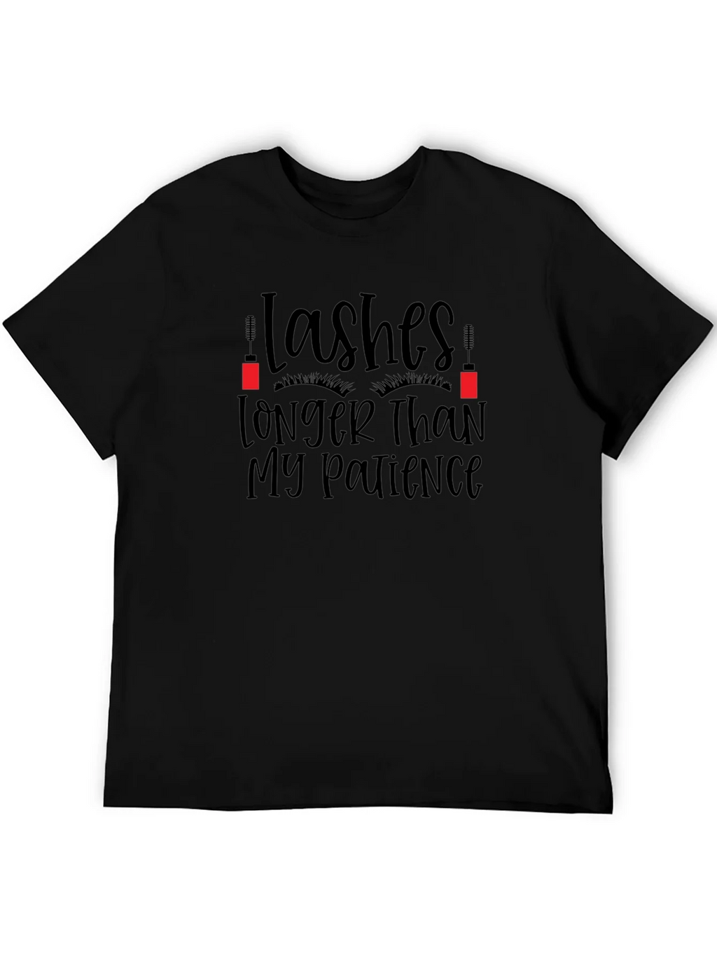 Lashes Longer Than My Patience Graphic Tee product image 5