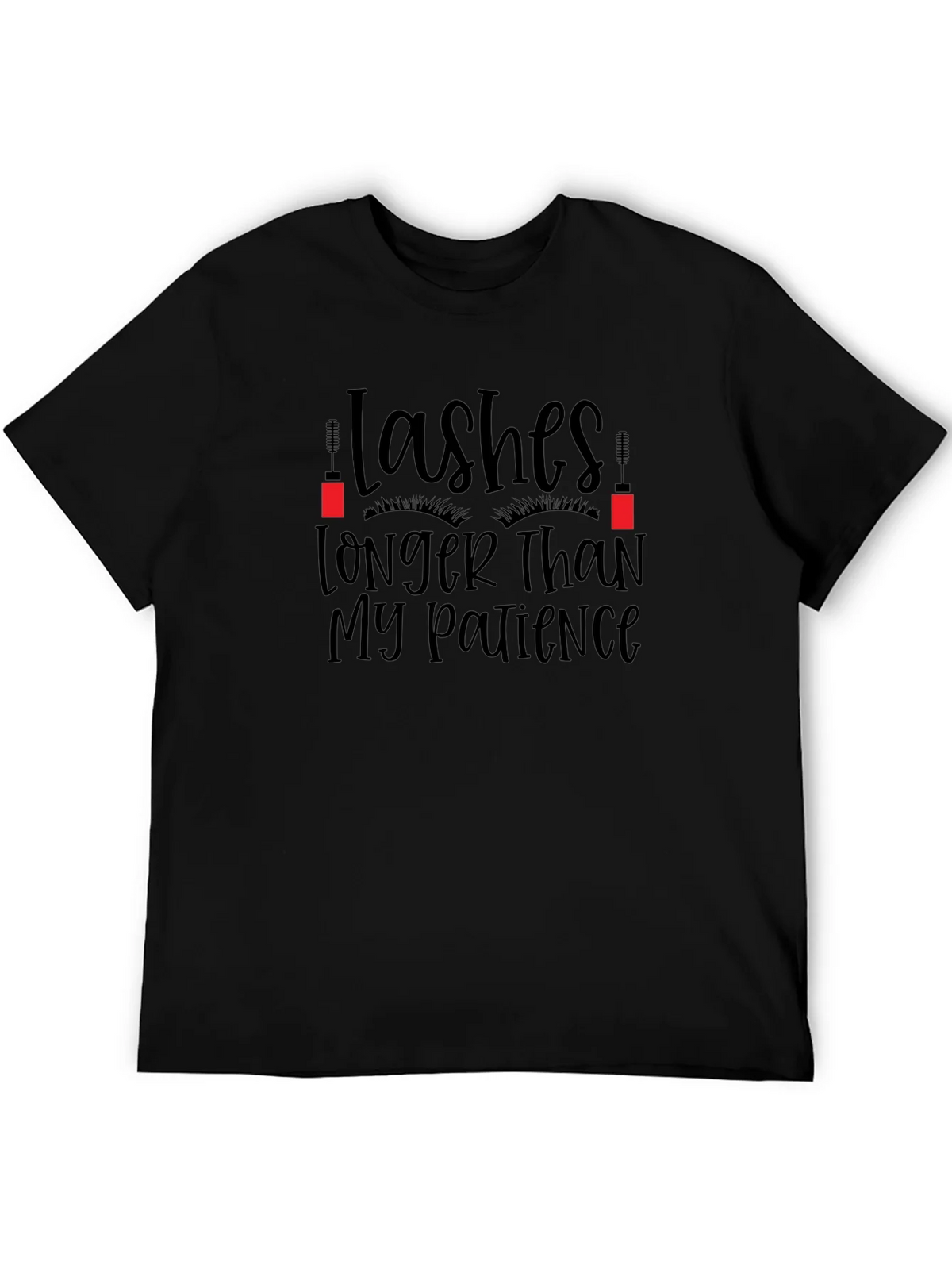 Lashes Longer Than My Patience Graphic Tee product image 5