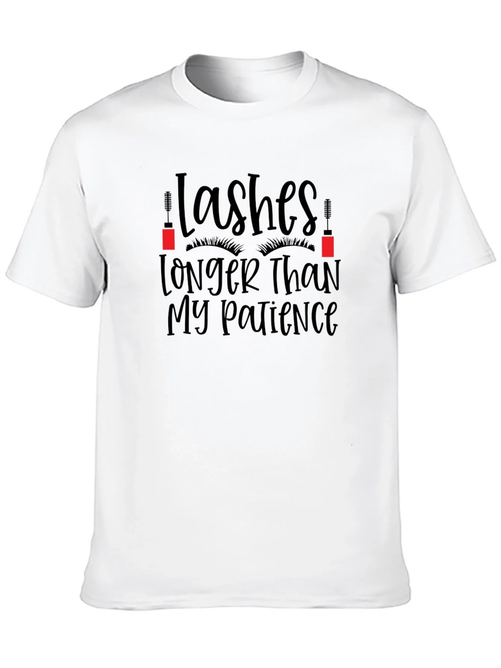 Lashes Longer Than My Patience Graphic Tee product image 9