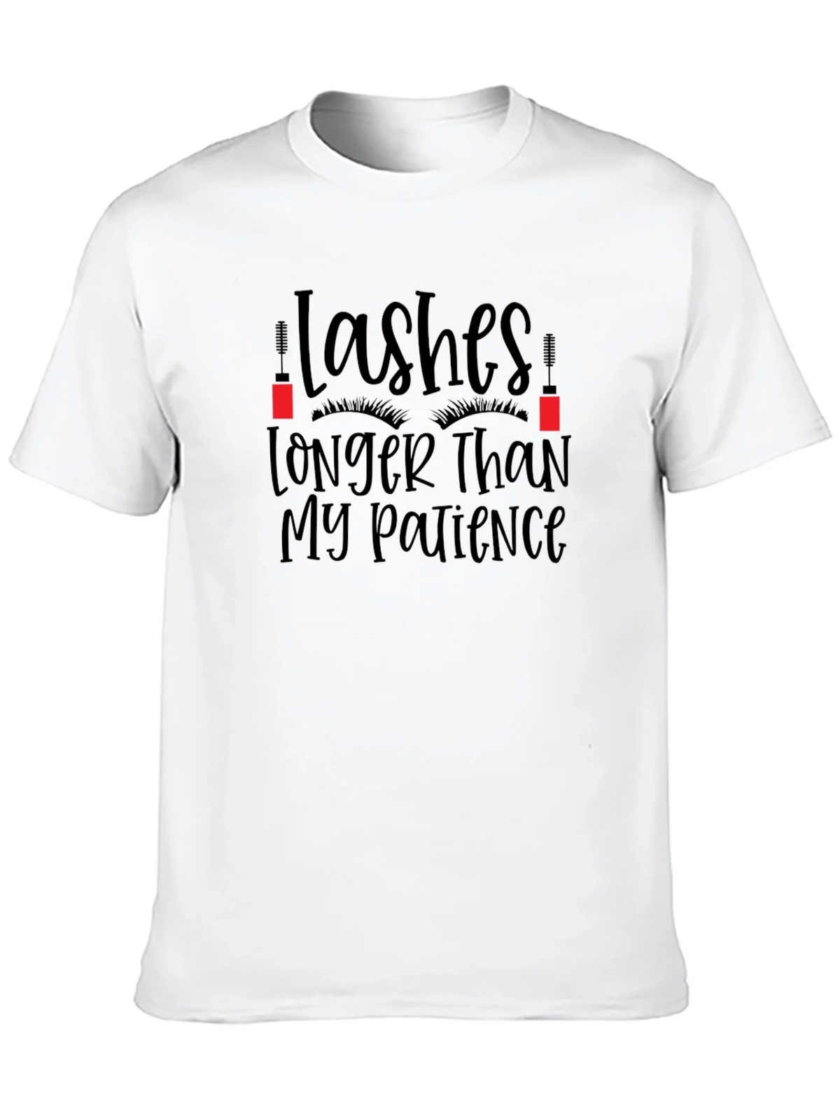 Lashes Longer Than My Patience Graphic Tee product image 9