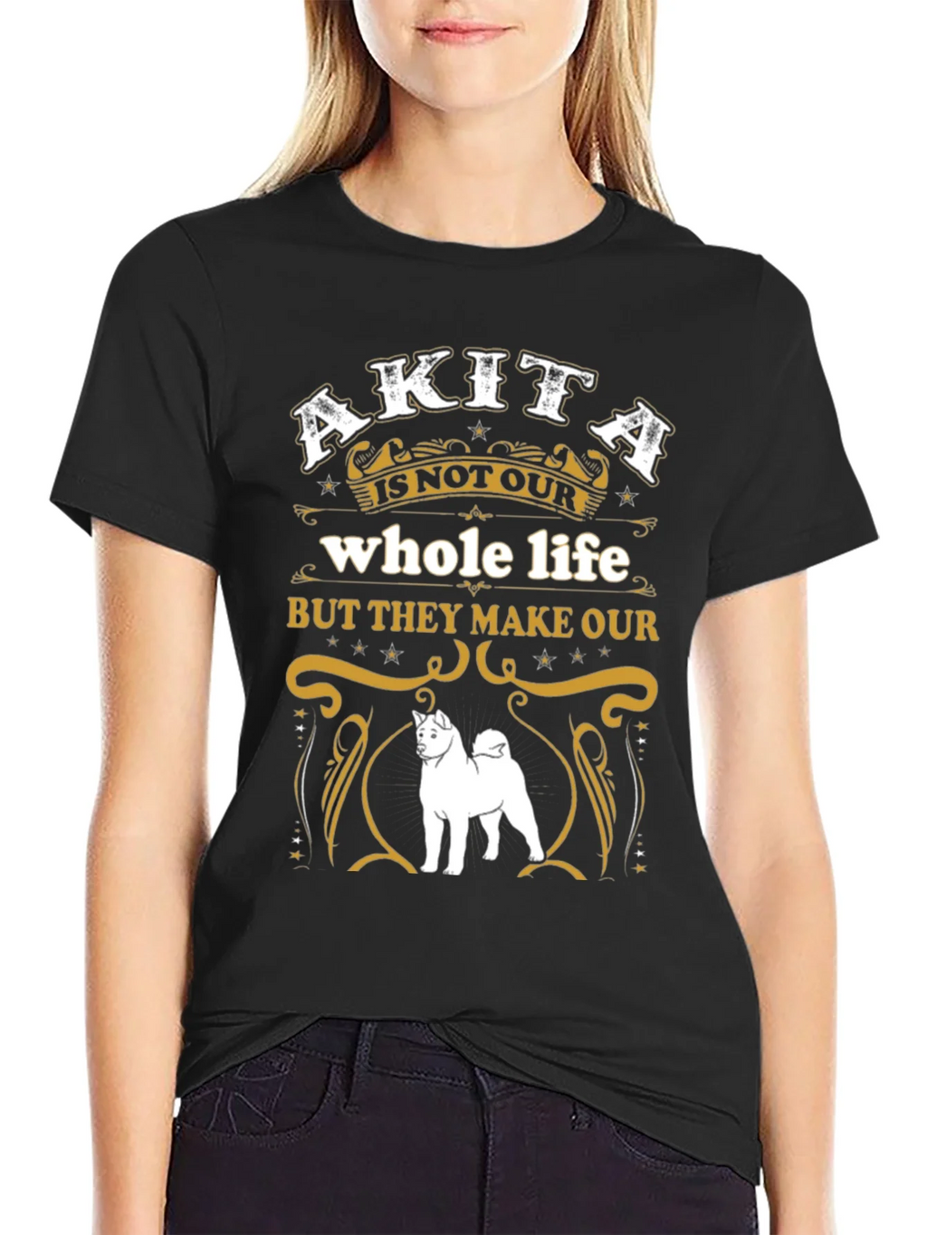 Akita Dog Lover Graphic Tee - Whole Life product image 2