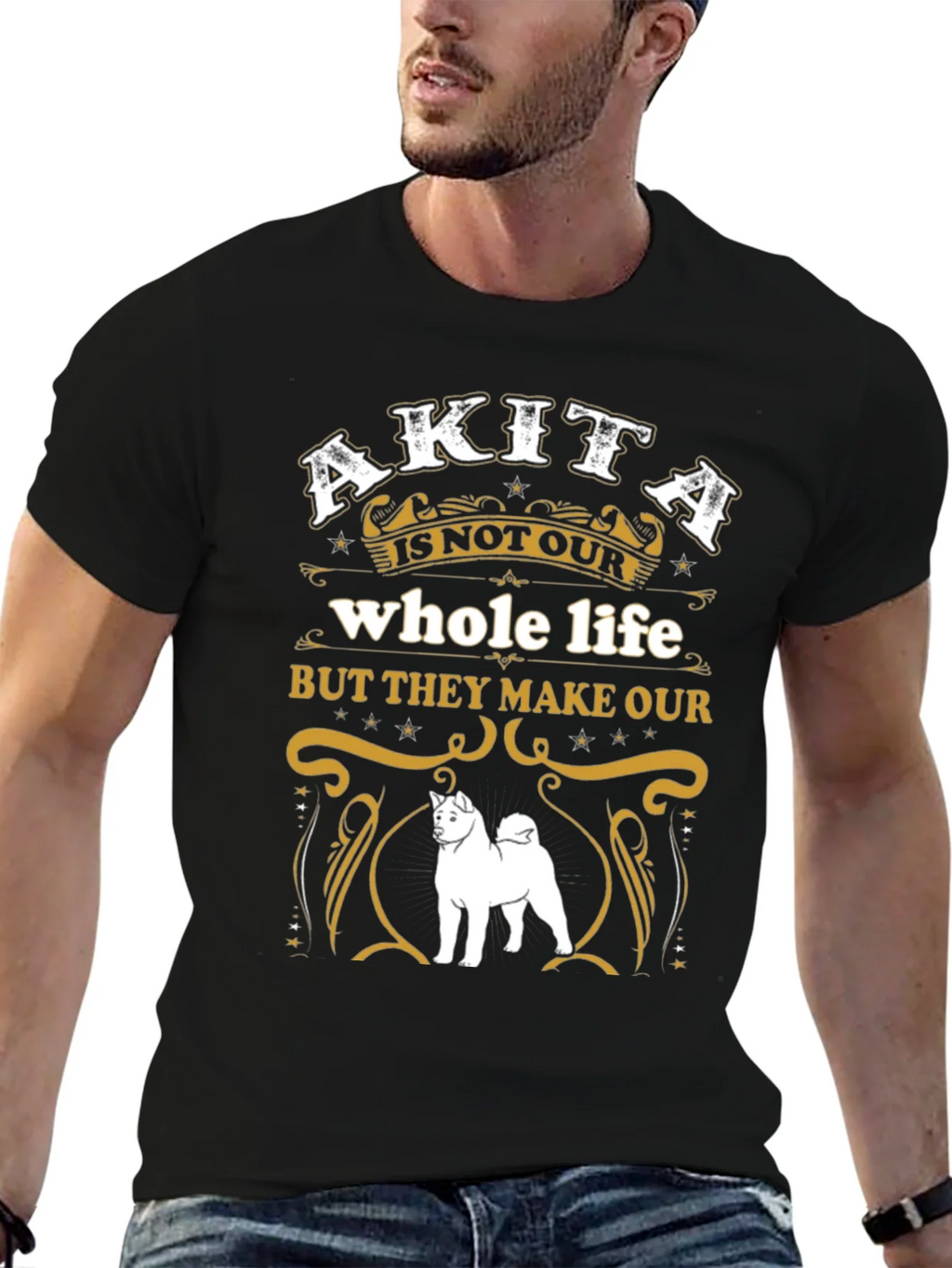 Akita Dog Lover Graphic Tee - Whole Life product image 6