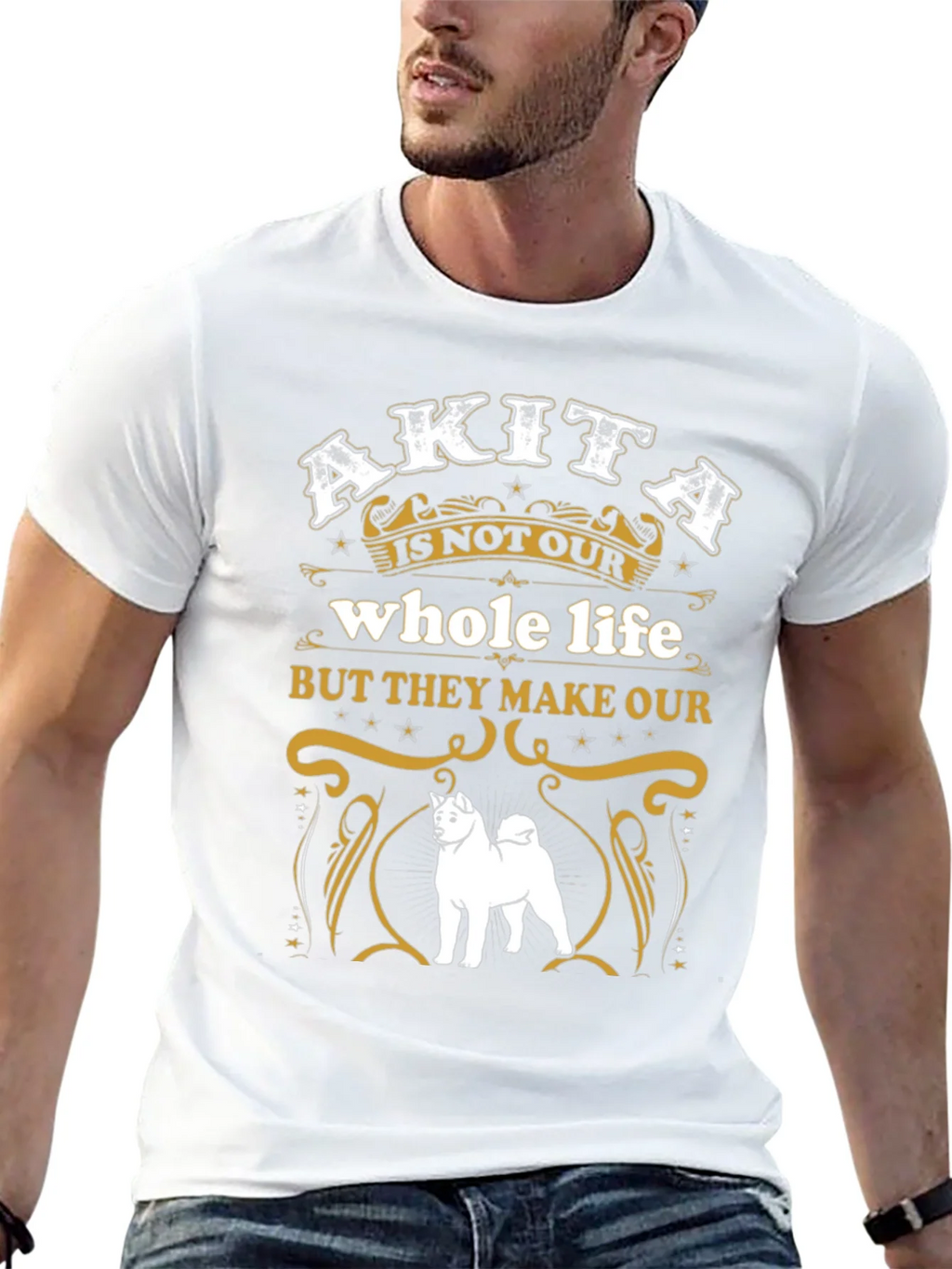 Akita Dog Lover Graphic Tee - Whole Life product image 12