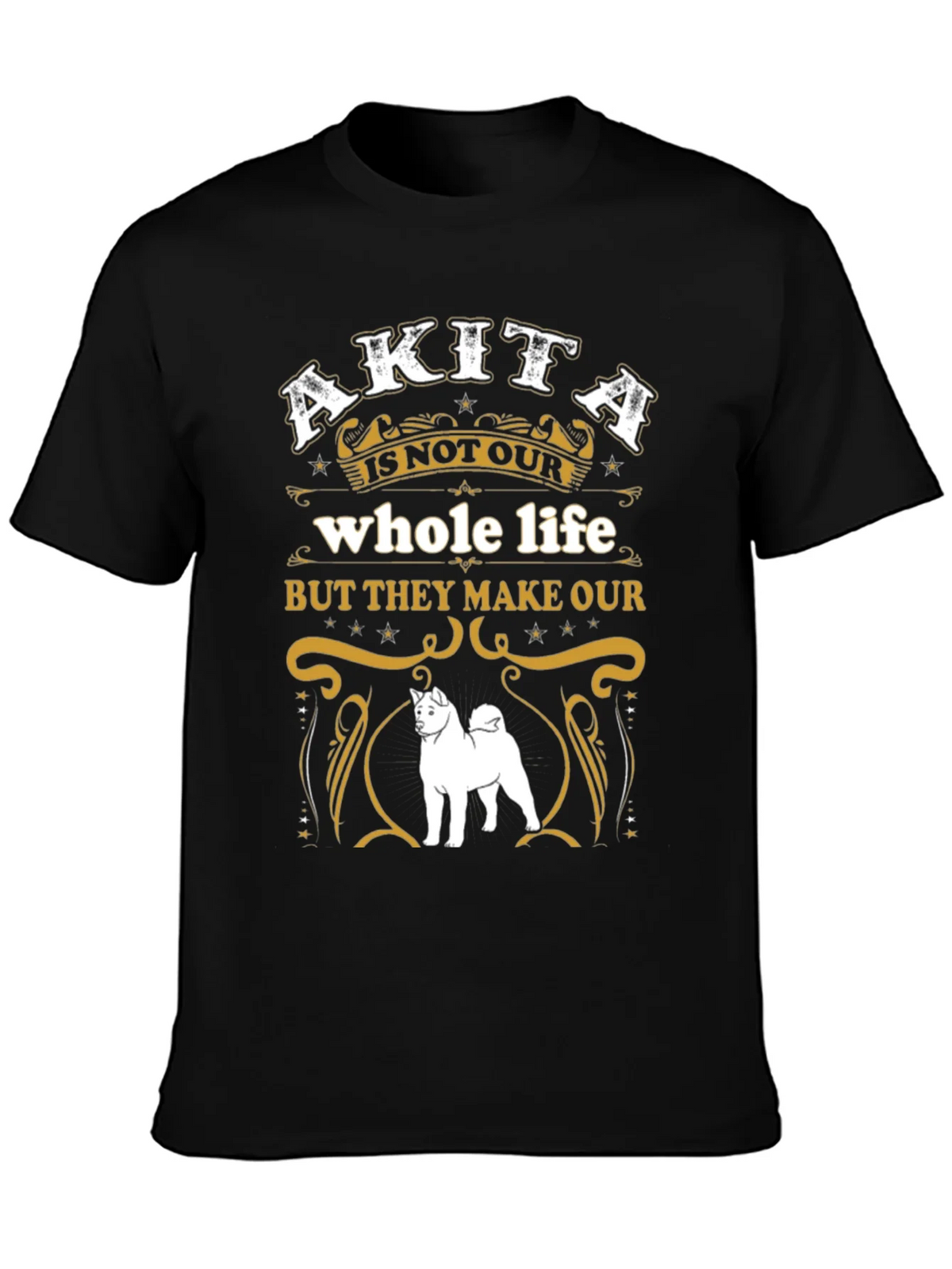 Akita Dog Lover Graphic Tee - Whole Life product image 3