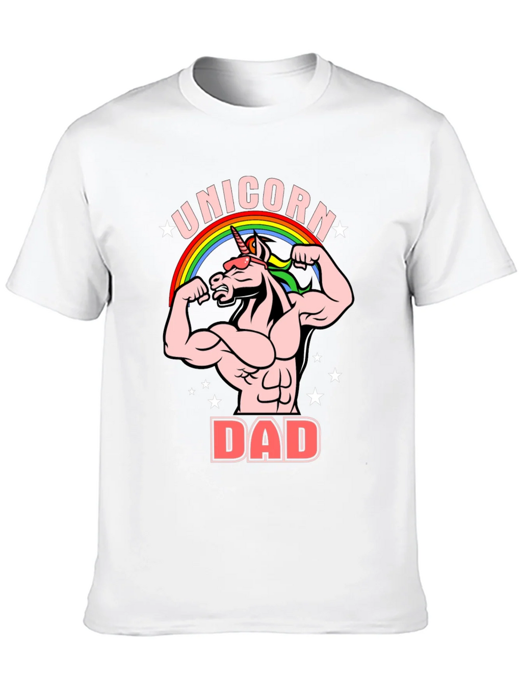 Unicorn Dad Graphic T-Shirt - Black Cotton Tee product image 9