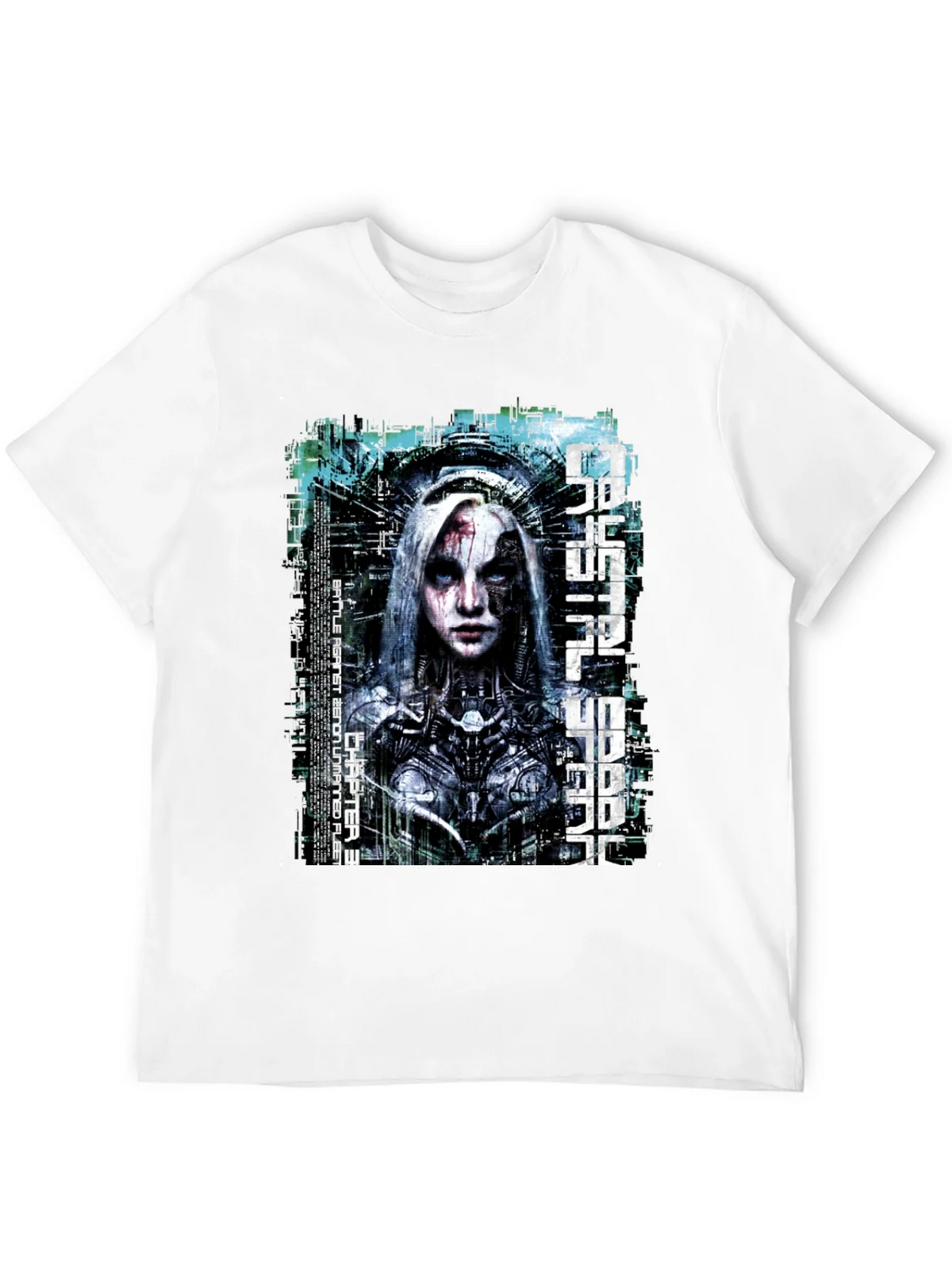 Futuristic Cyberpunk Graphic T-Shirt product image 6