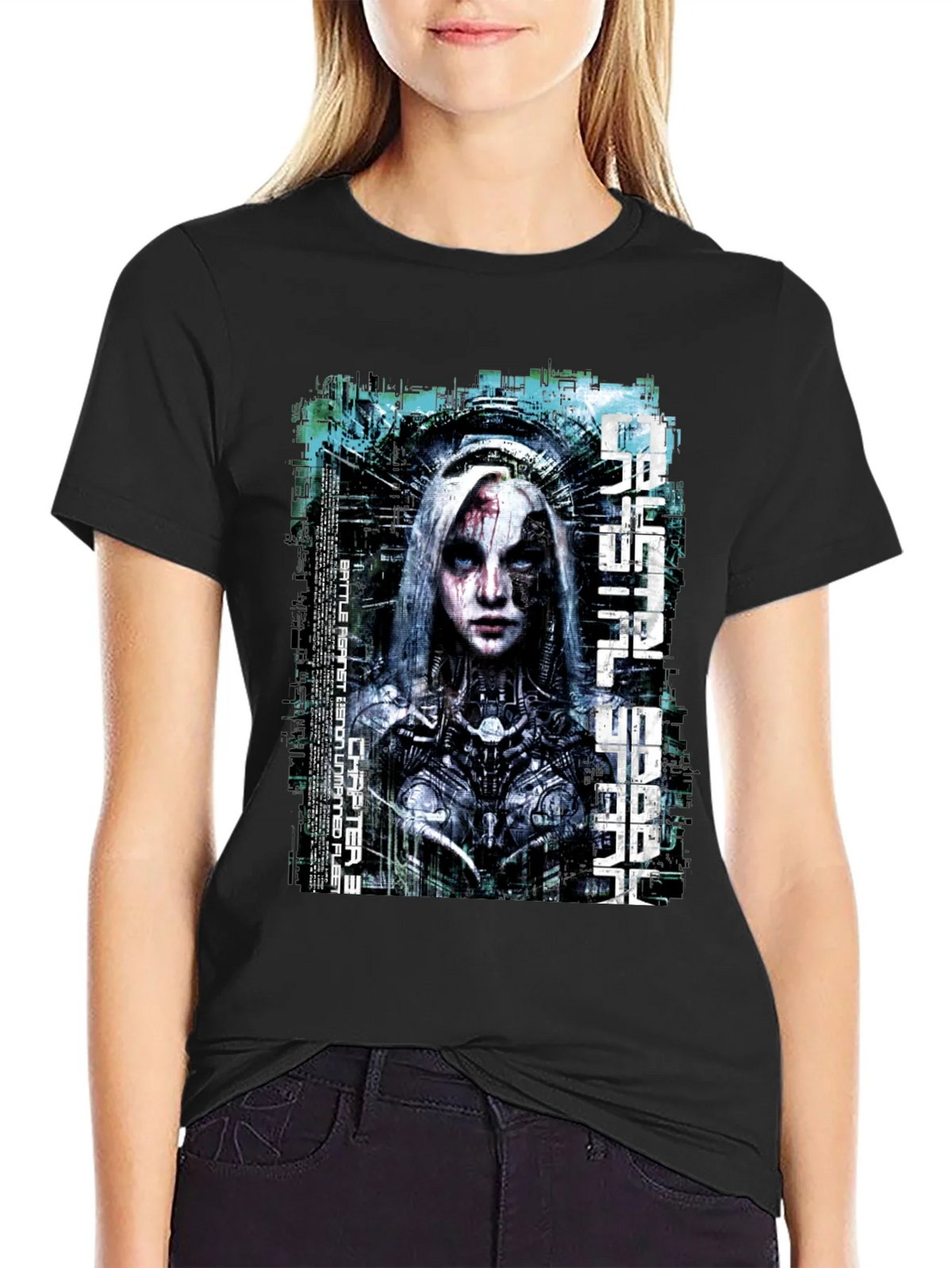 Futuristic Cyberpunk Graphic T-Shirt product image 2