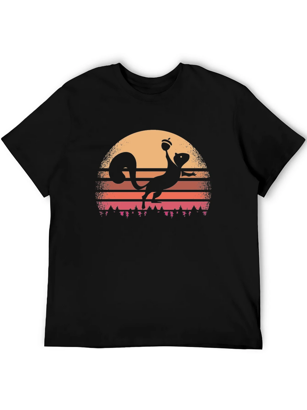 Retro Squirrel Sunset T-Shirt product image 5