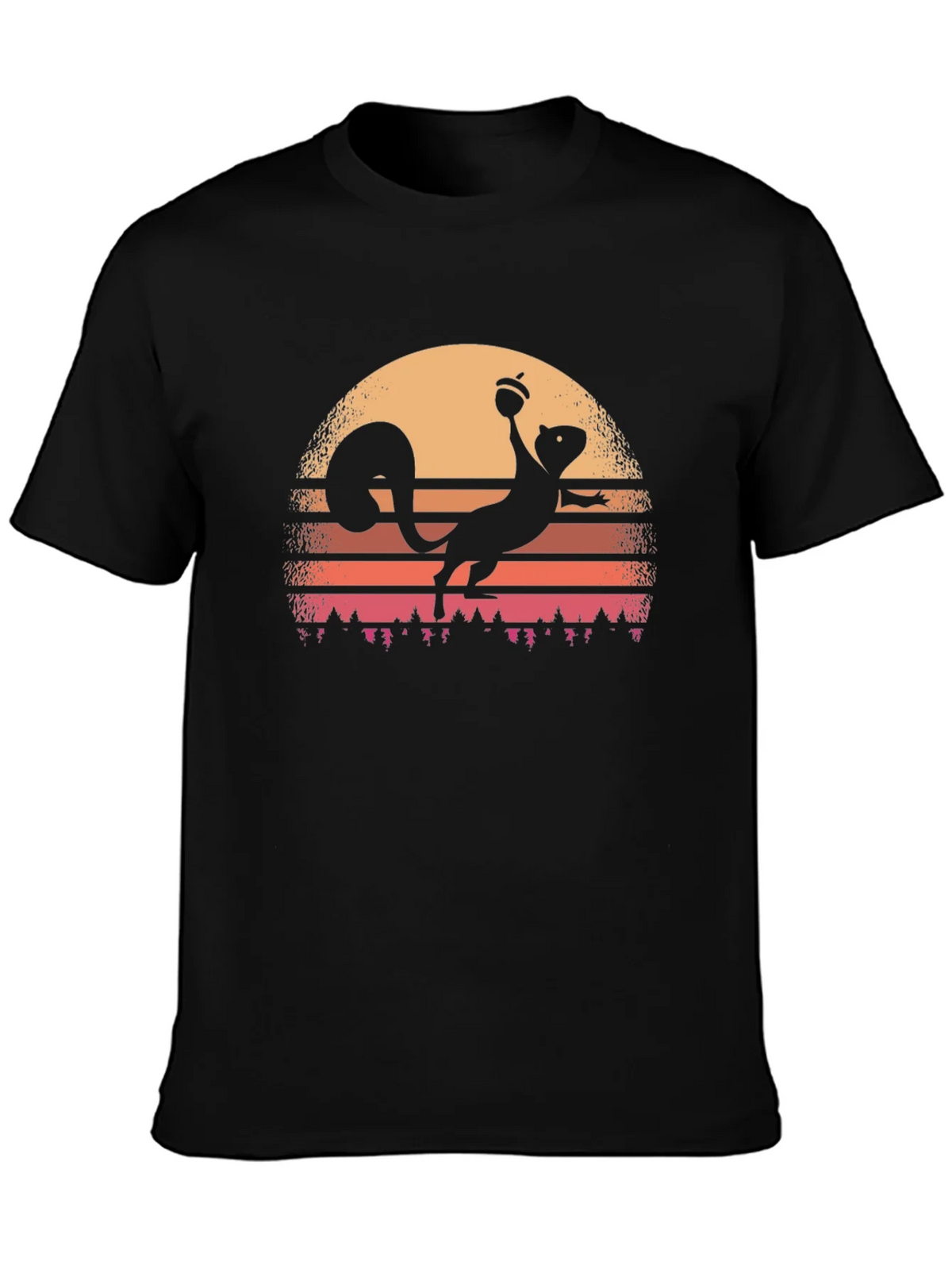 Retro Squirrel Sunset T-Shirt product image 3