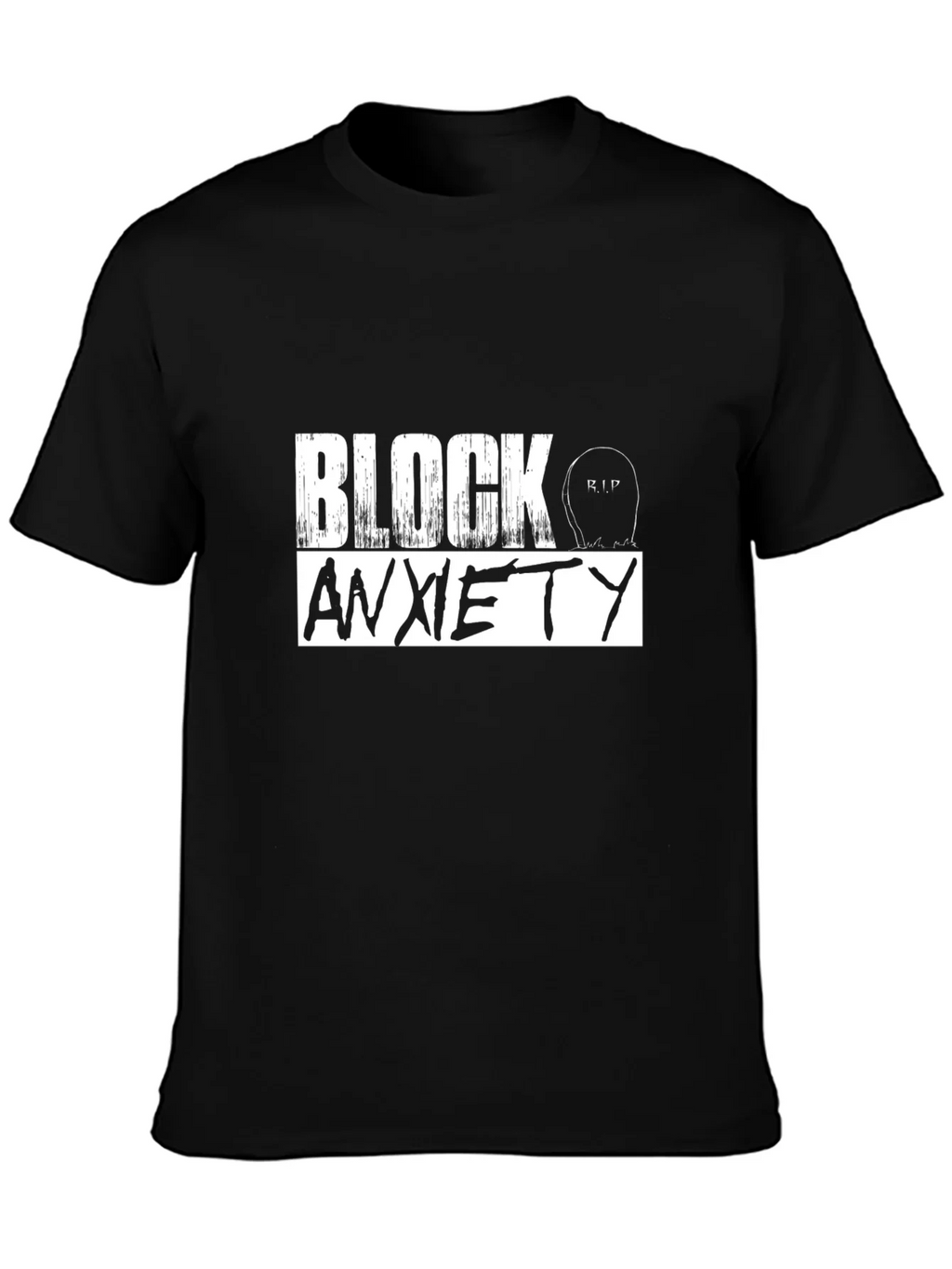 Block Anxiety Graphic T-Shirt - Unisex Cotton Tee product image 3