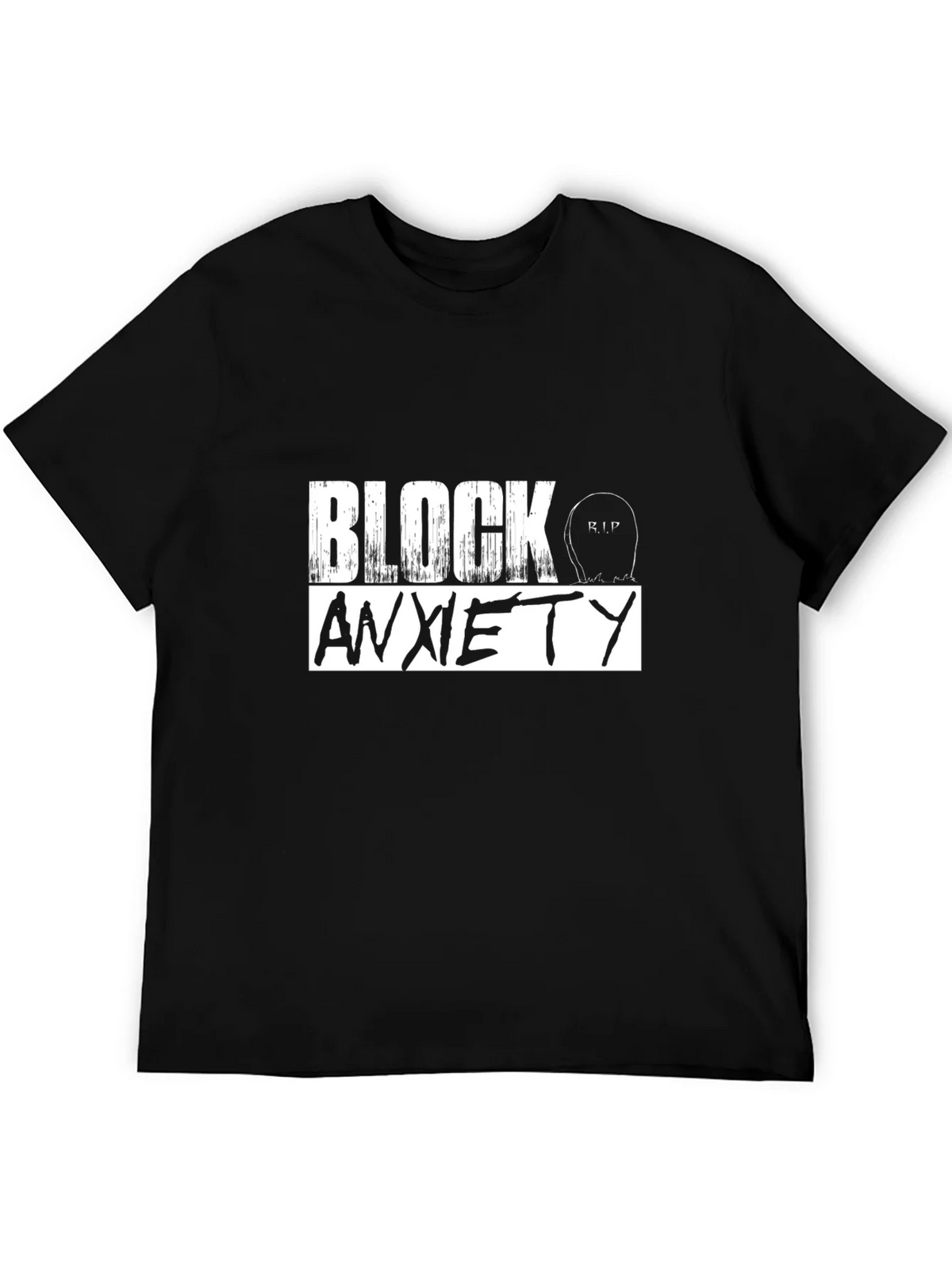 Block Anxiety Graphic T-Shirt - Unisex Cotton Tee product image 5
