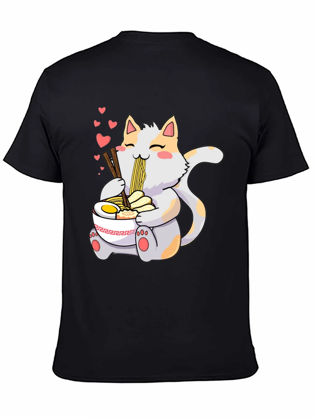 Cute Cat Ramen T-Shirt - Kawaii Anime Style product image 4