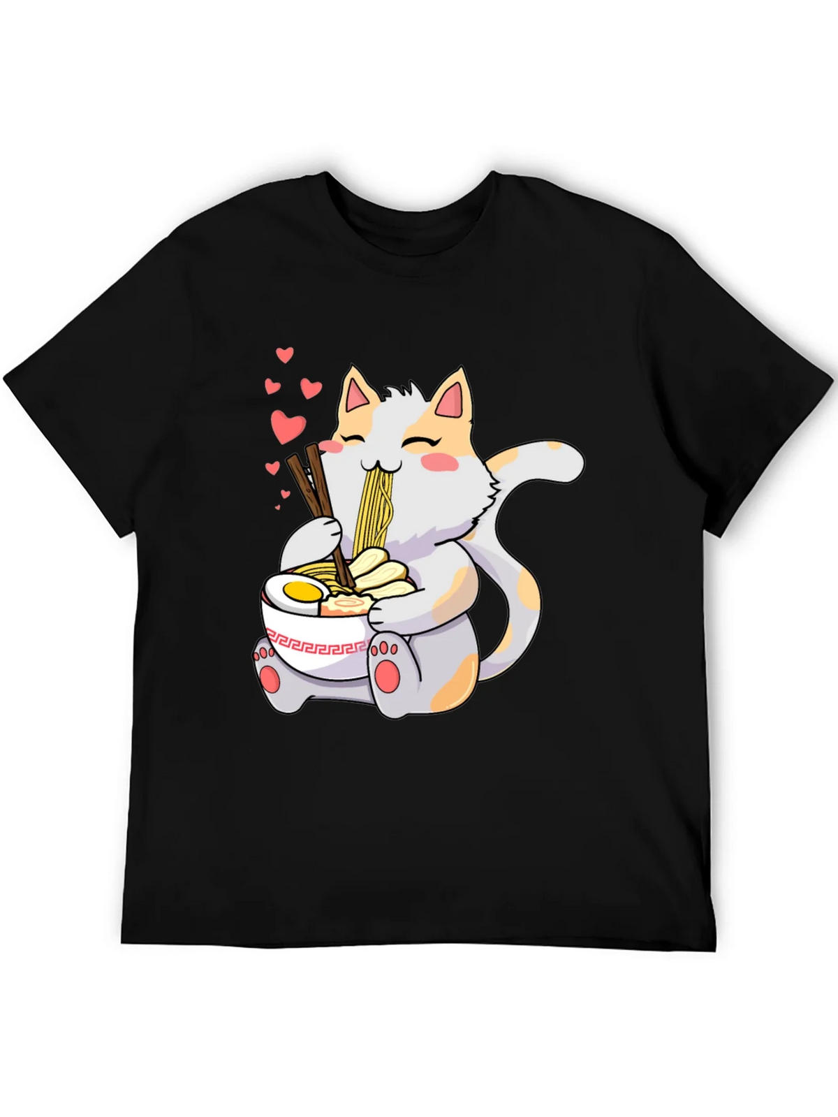 Cute Cat Ramen T-Shirt - Kawaii Anime Style product image 5