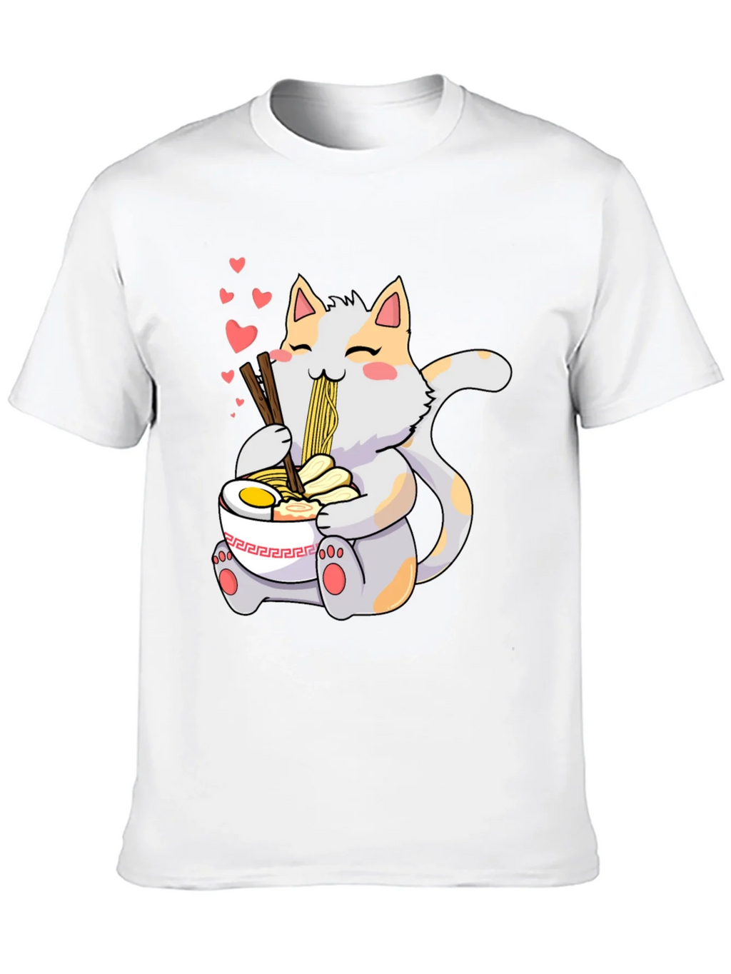 Cute Cat Ramen T-Shirt - Kawaii Anime Style product image 9