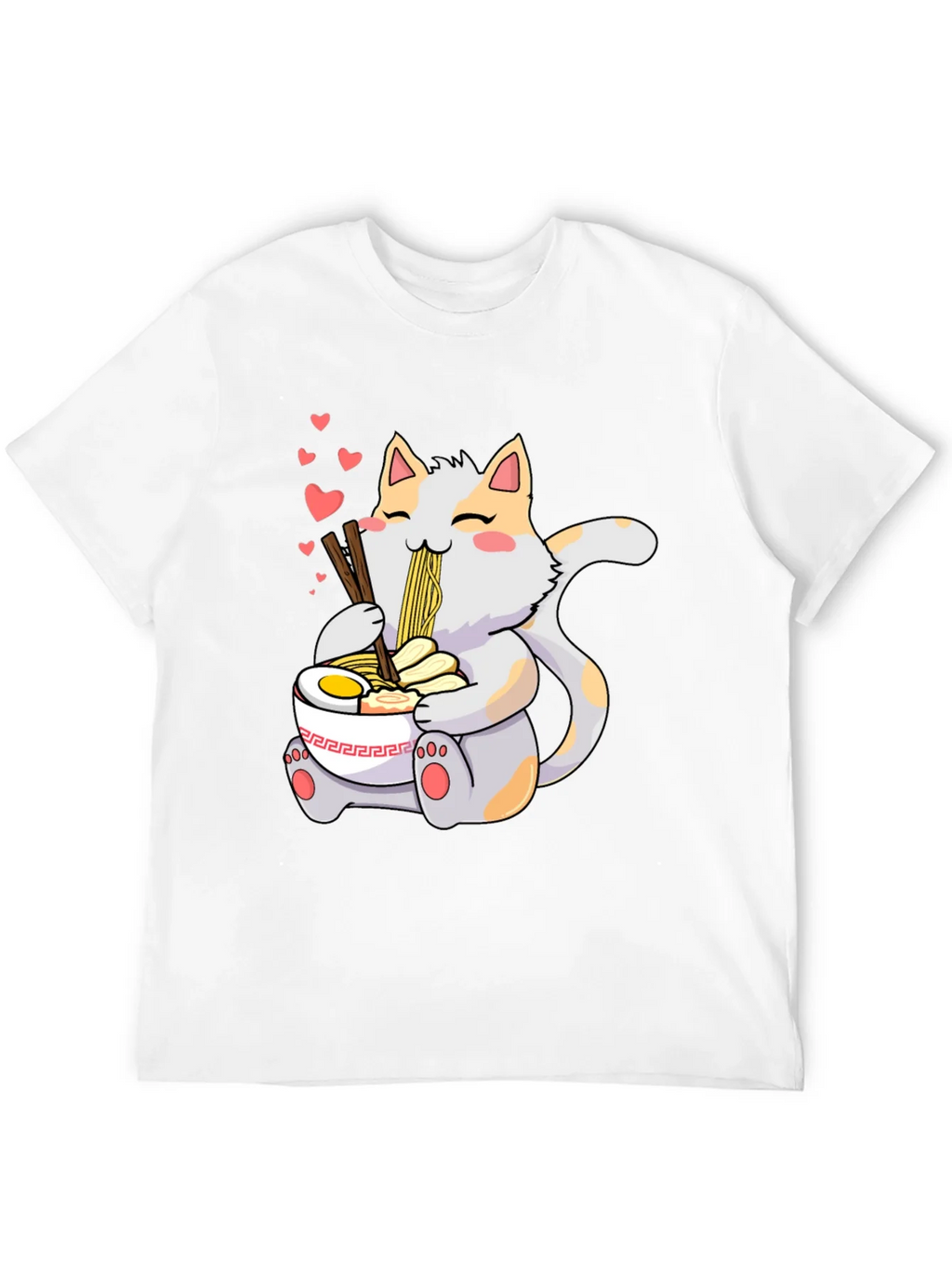 Cute Cat Ramen T-Shirt - Kawaii Anime Style product image 10