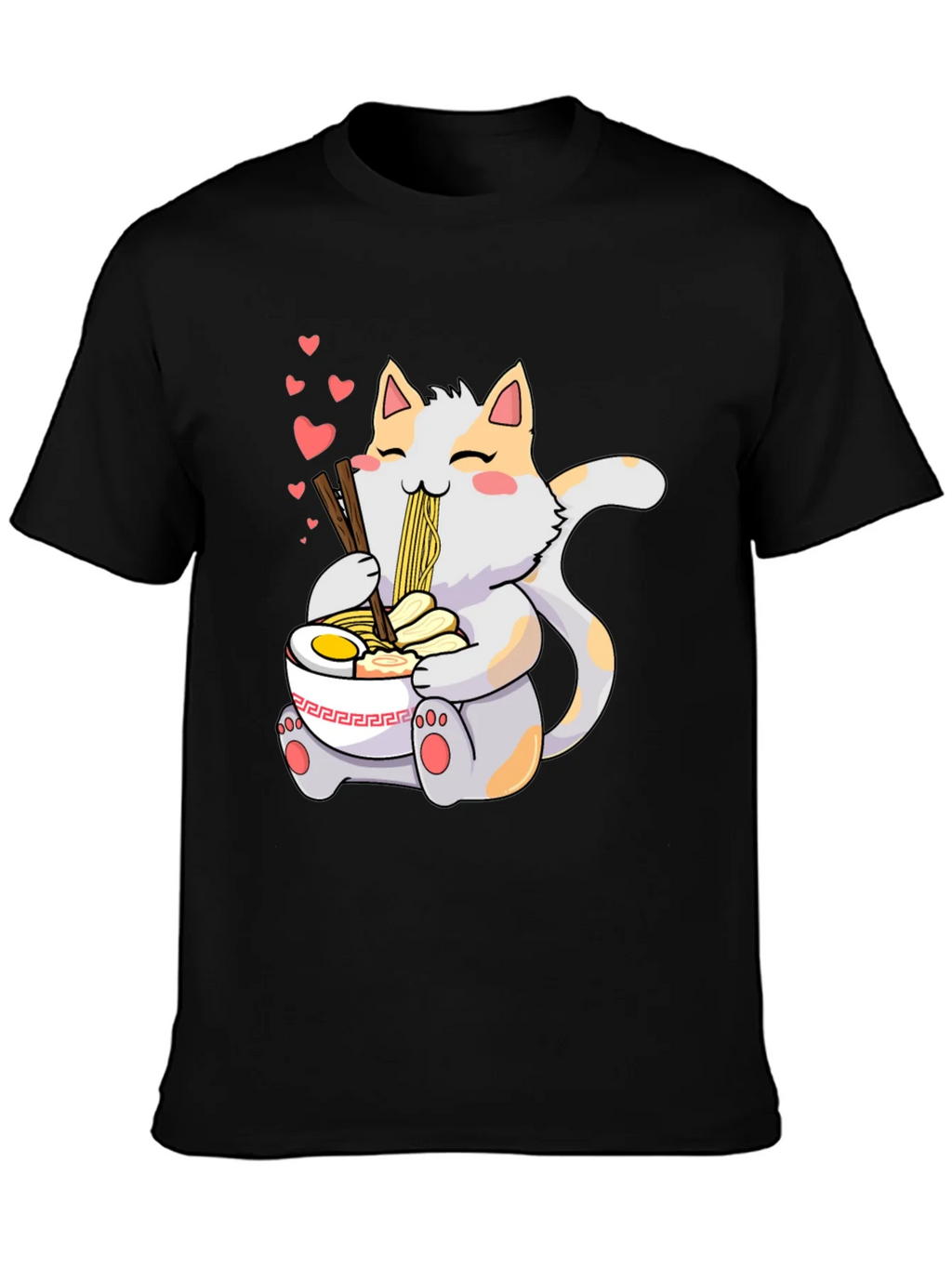 Cute Cat Ramen T-Shirt - Kawaii Anime Style product image 3