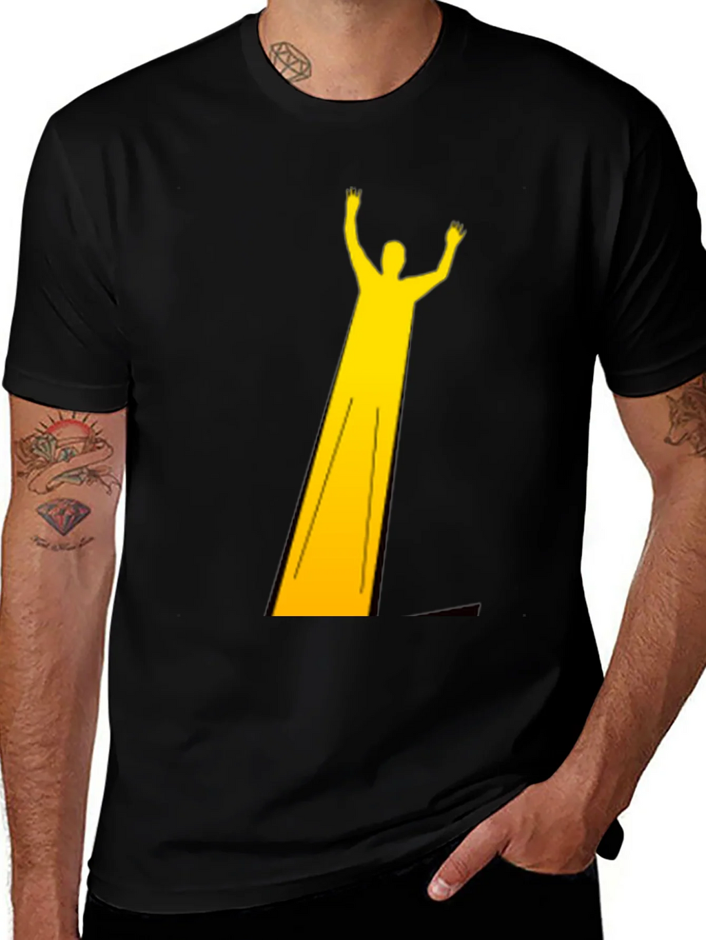 Golden Figure Black Tee - Modern Graphic T-Shirt product image 1