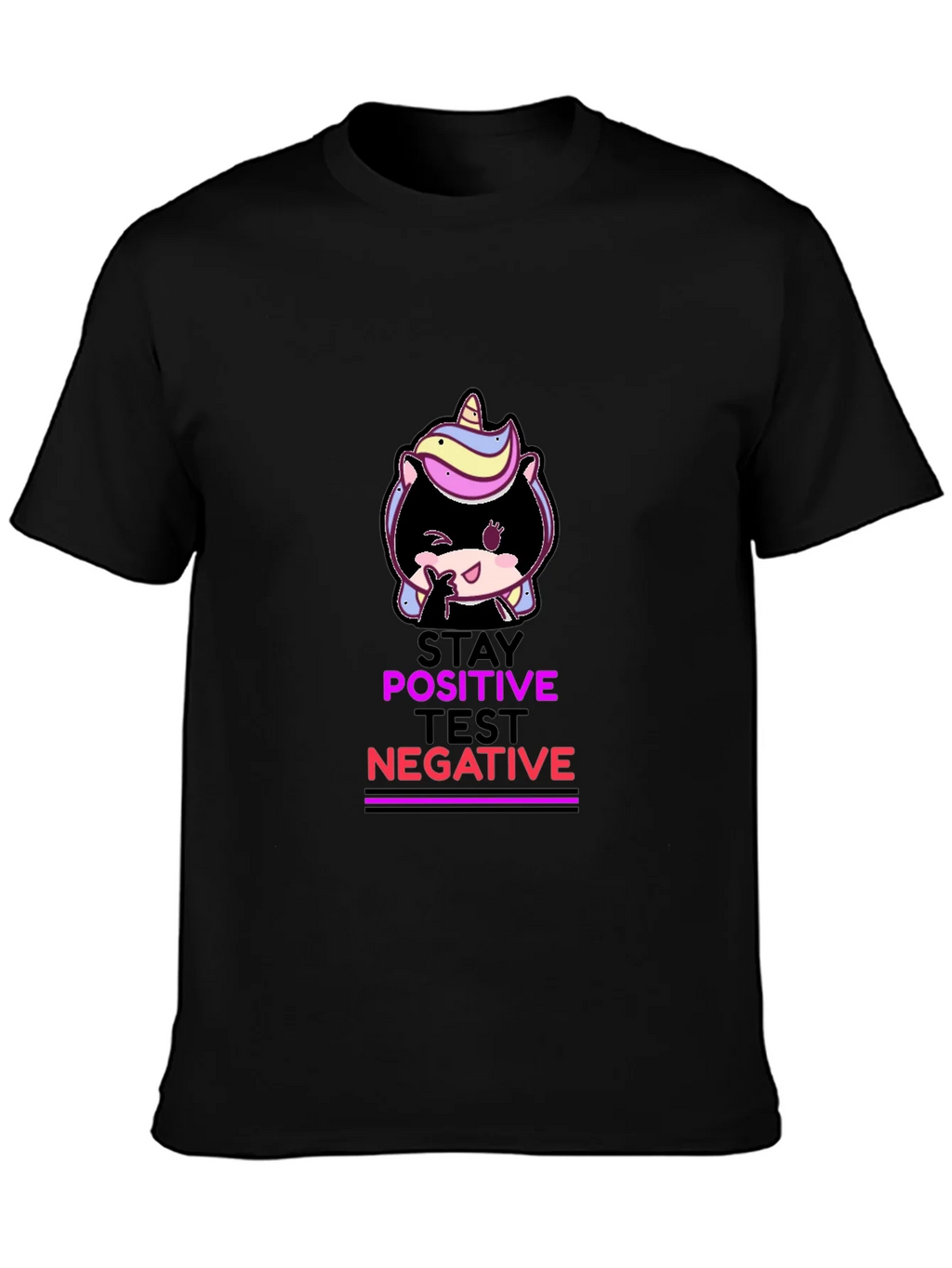 Stay Positive Test Negative Graphic T-Shirt product image 3