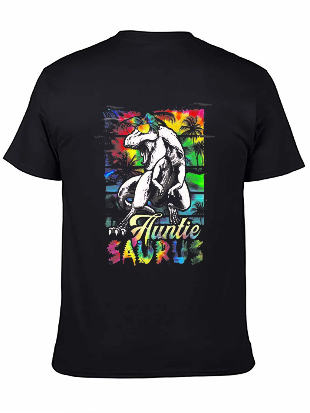 Auntie Saurus Rex Black T-Shirt product image 4