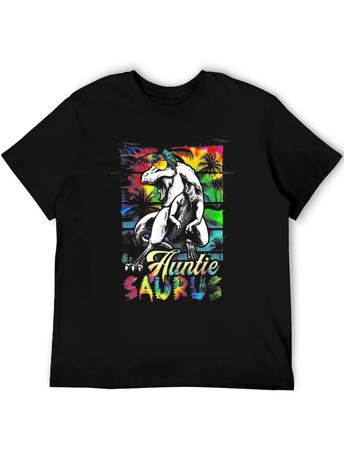Auntie Saurus Rex Black T-Shirt product image 5