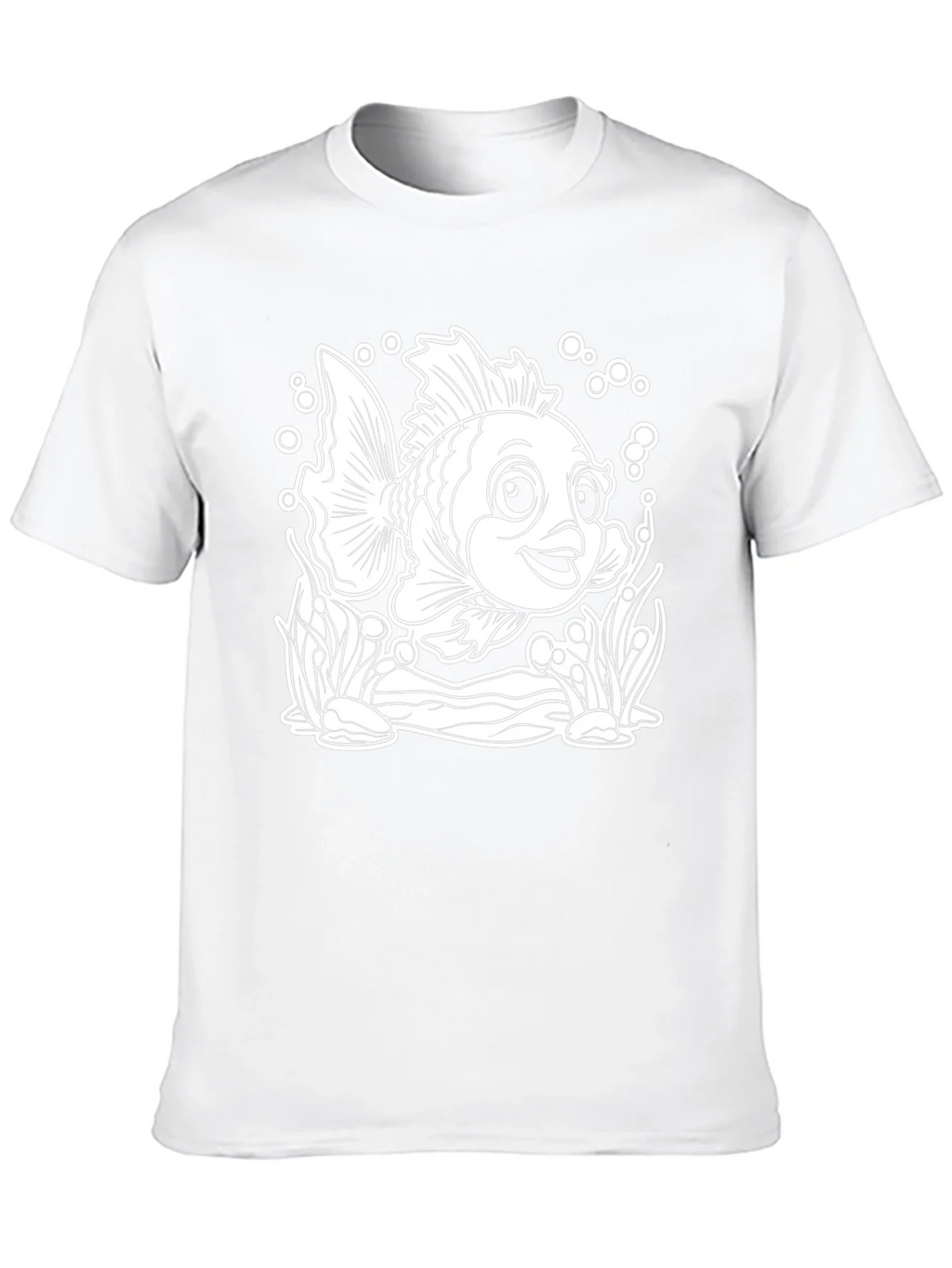 Cartoon Fish Graphic T-Shirt - Black product image 7
