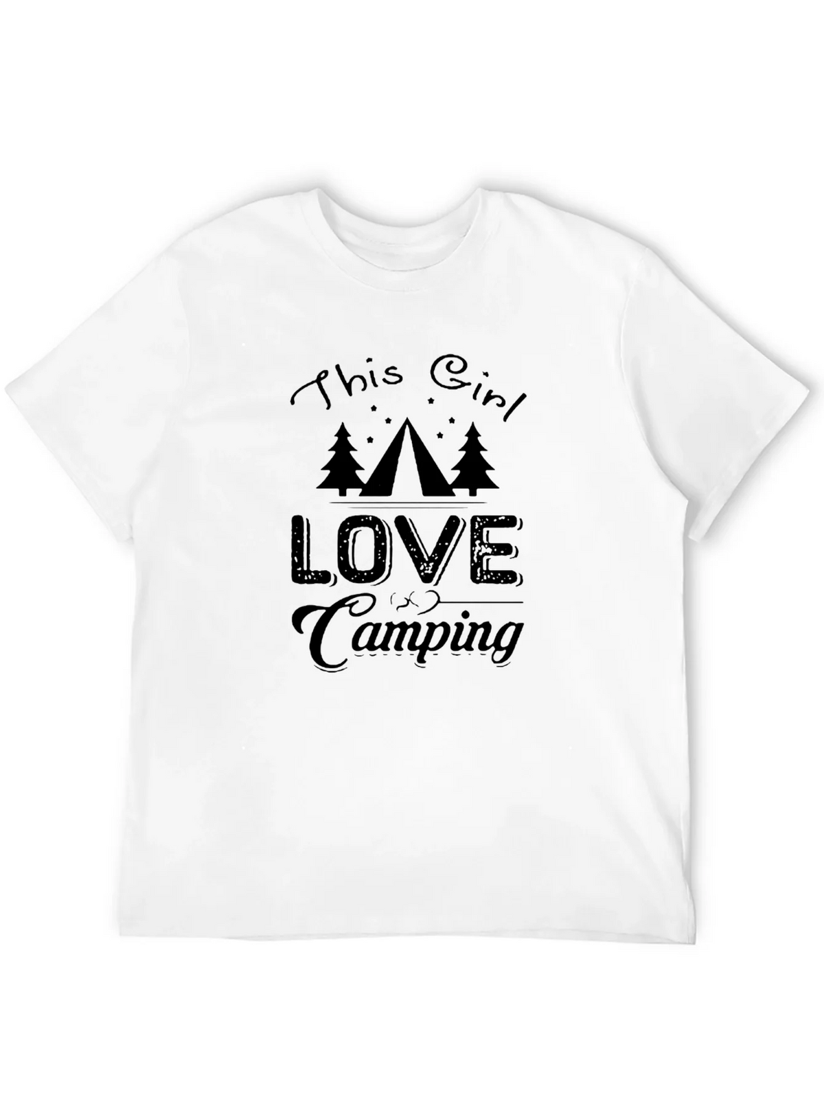 This Girl Loves Camping Graphic Tee - Black product image 11