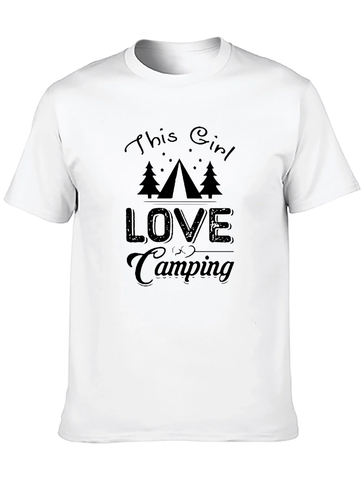 This Girl Loves Camping Graphic Tee - Black product image 9
