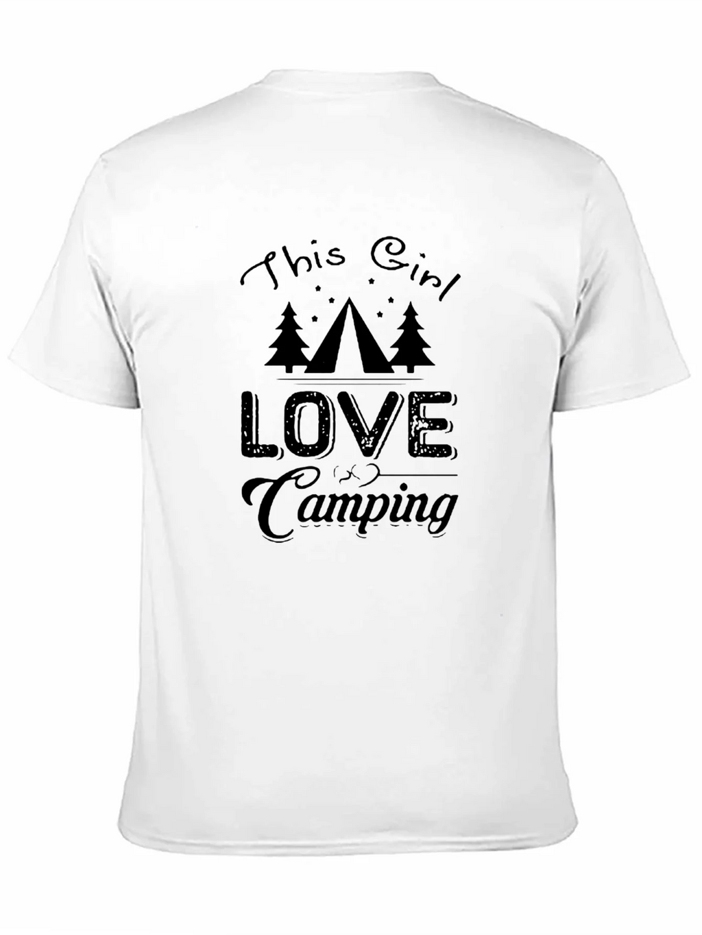 This Girl Loves Camping Graphic Tee - Black product image 10