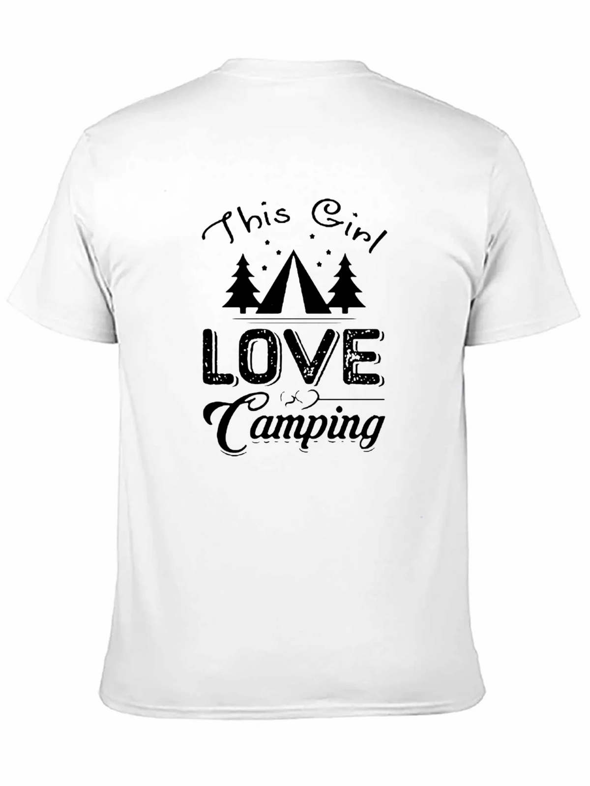 This Girl Loves Camping Graphic Tee - Black product image 10