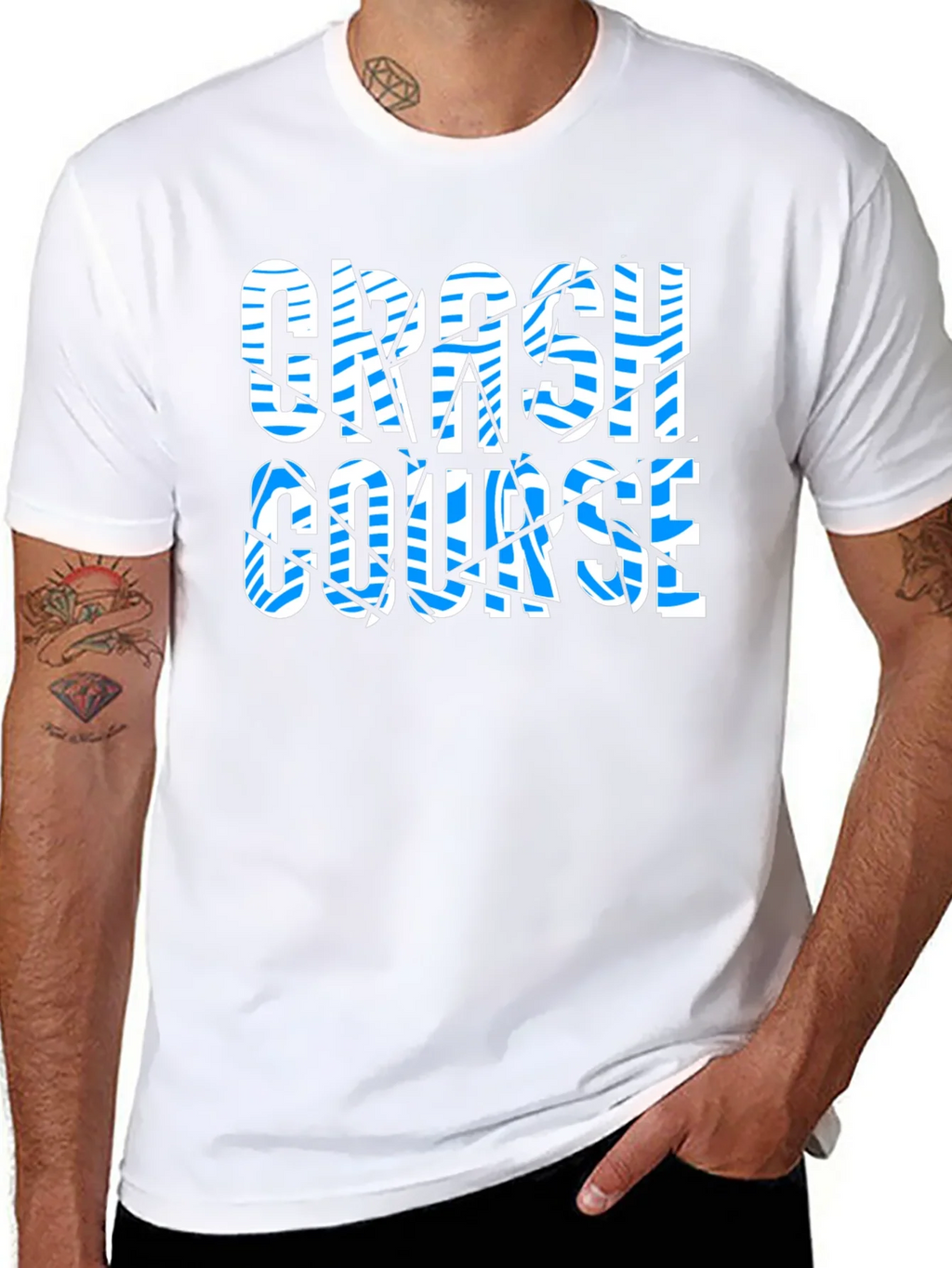 Crash Course Graphic Print Black T-Shirt product image 5