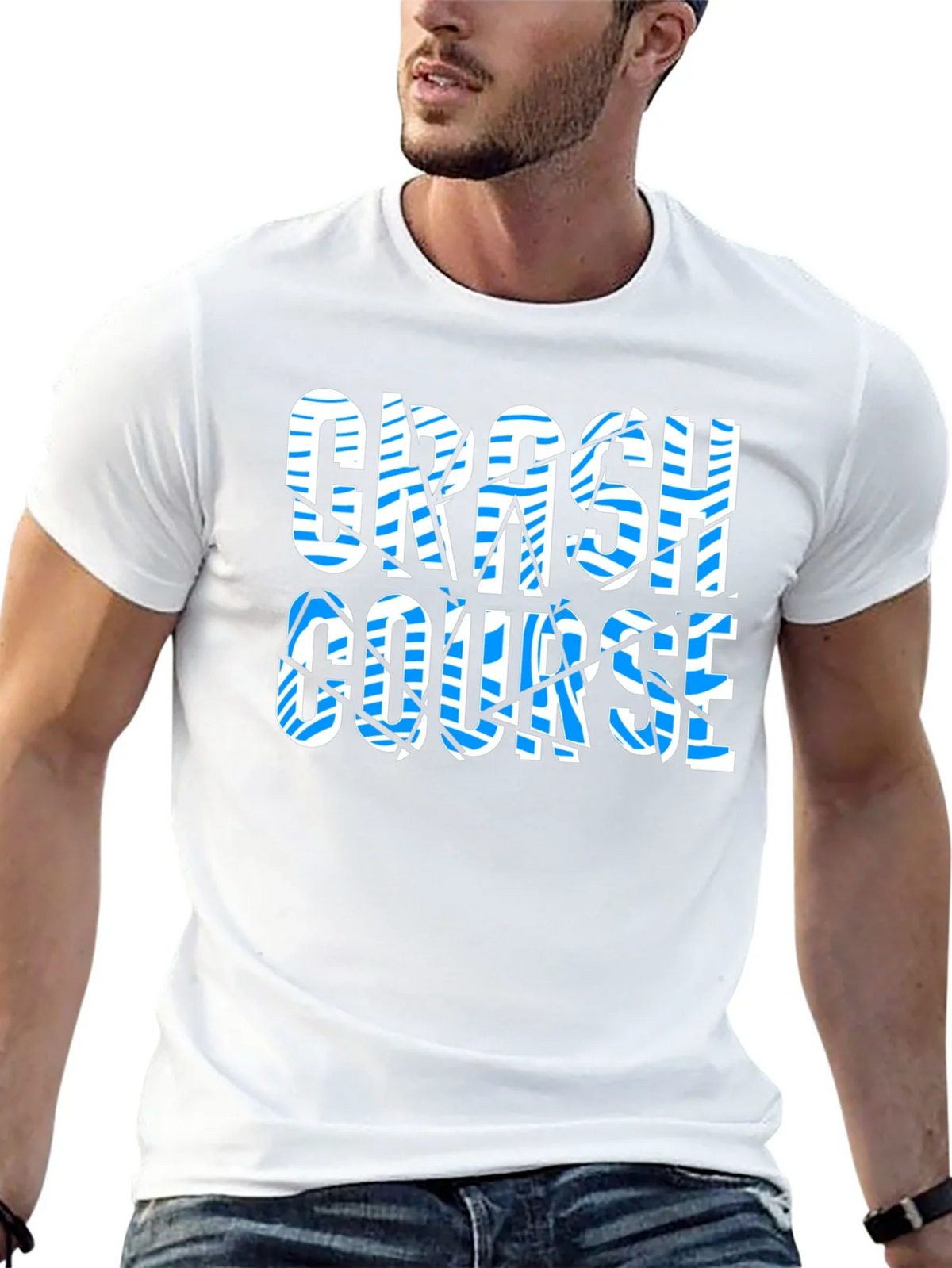 Crash Course Graphic Print Black T-Shirt product image 9