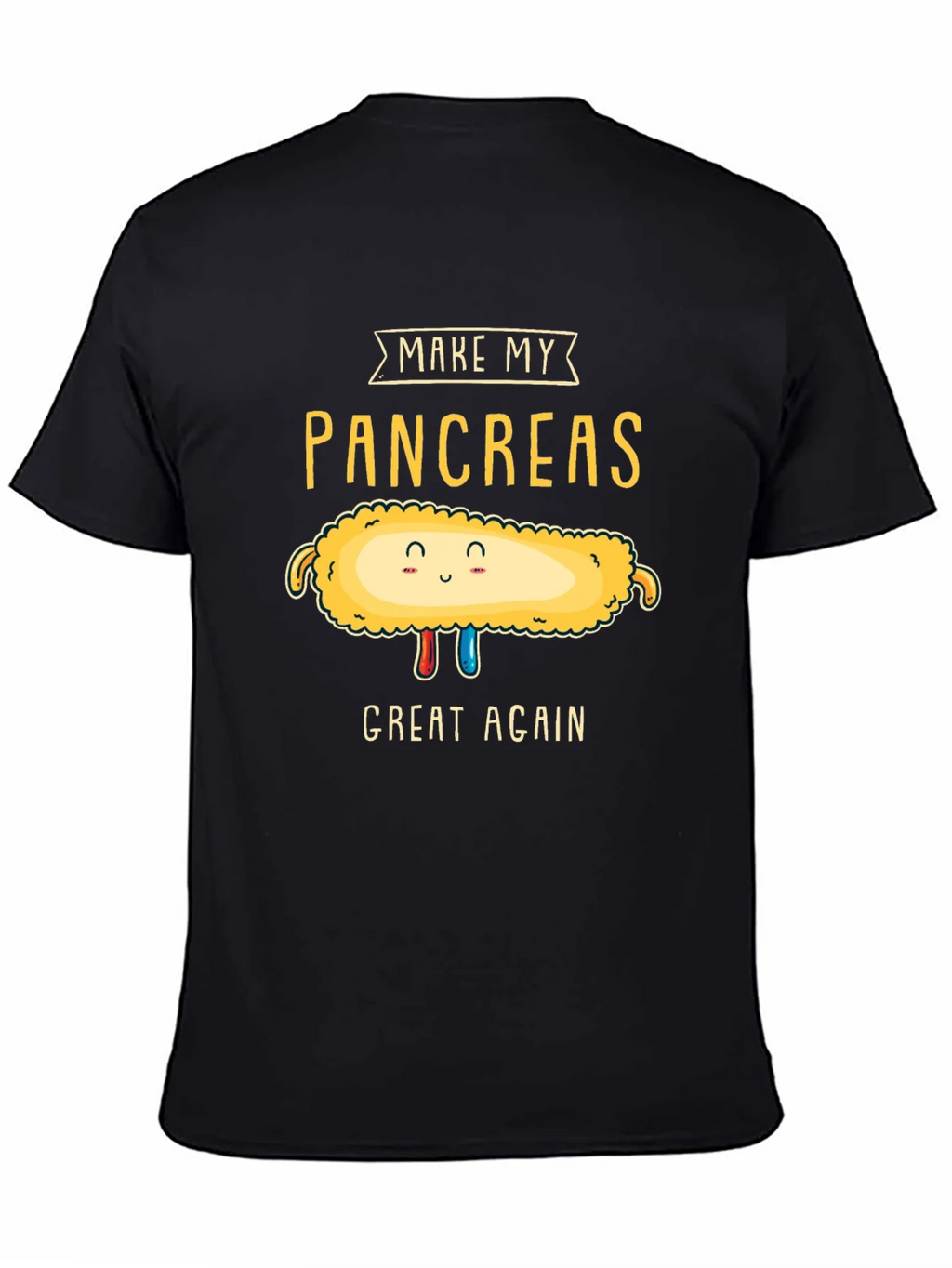 Make My Pancreas Great Again Black T-Shirt product image 4