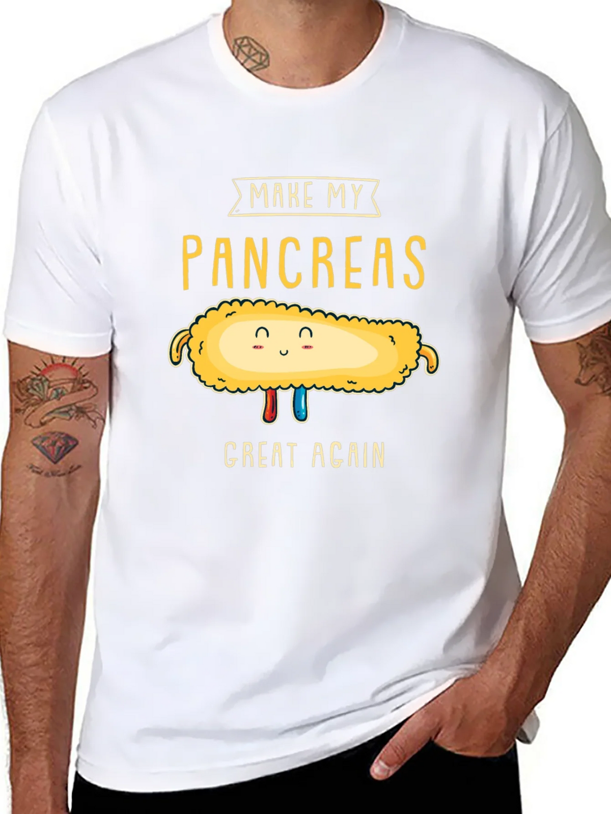 Make My Pancreas Great Again Black T-Shirt product image 7