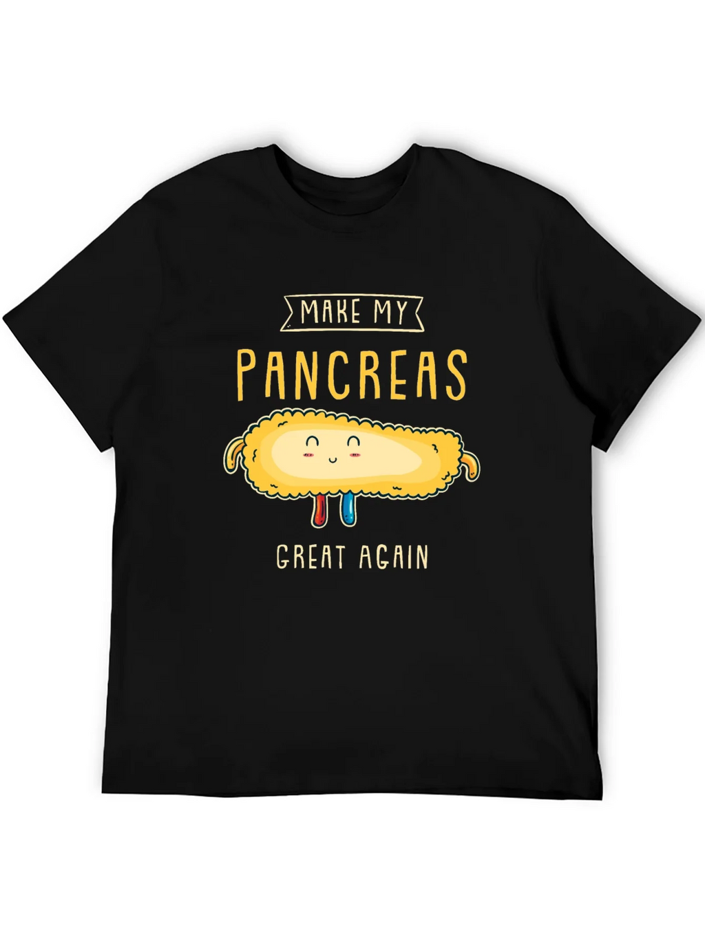 Make My Pancreas Great Again Black T-Shirt product image 5