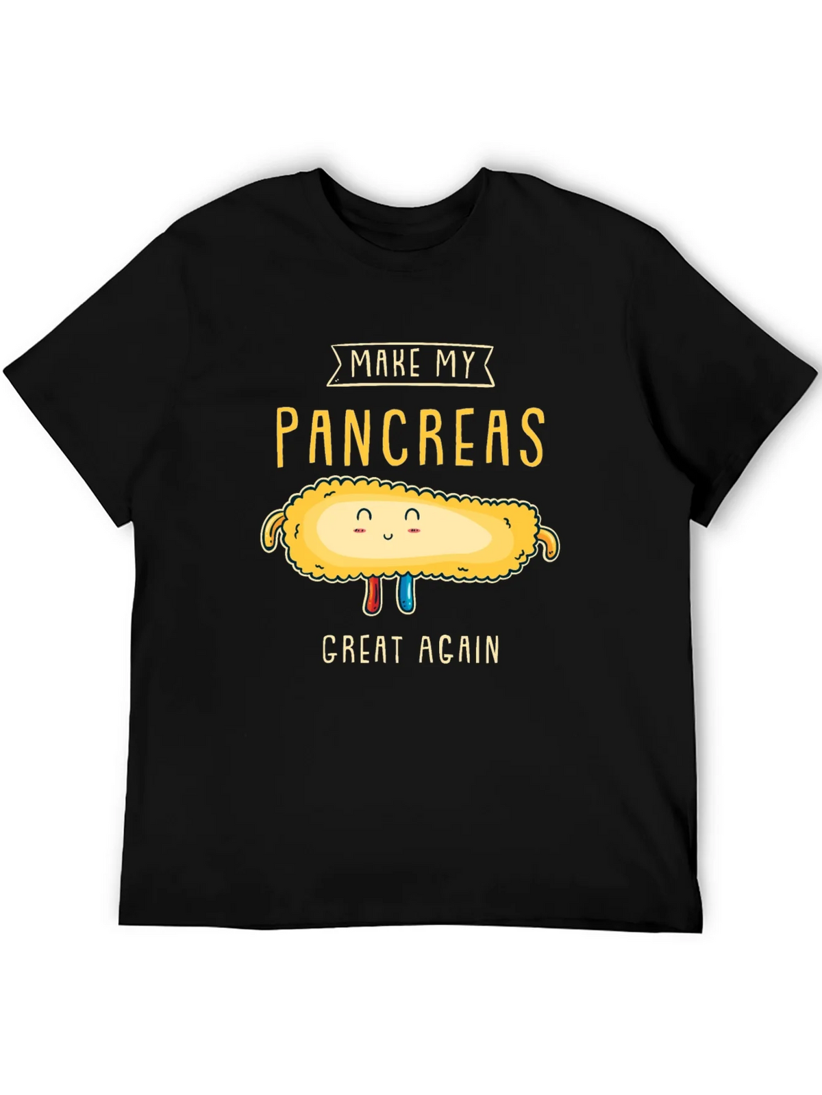 Make My Pancreas Great Again Black T-Shirt product image 5