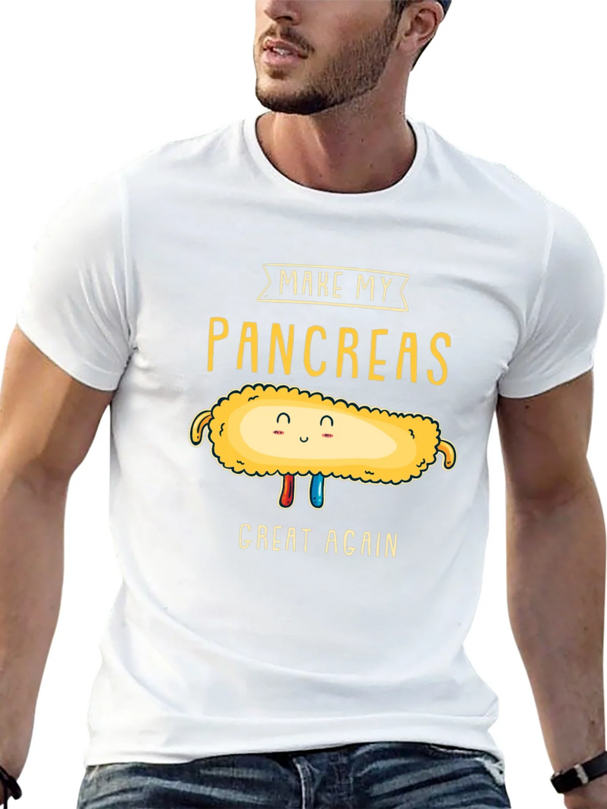 Make My Pancreas Great Again Black T-Shirt product image 12