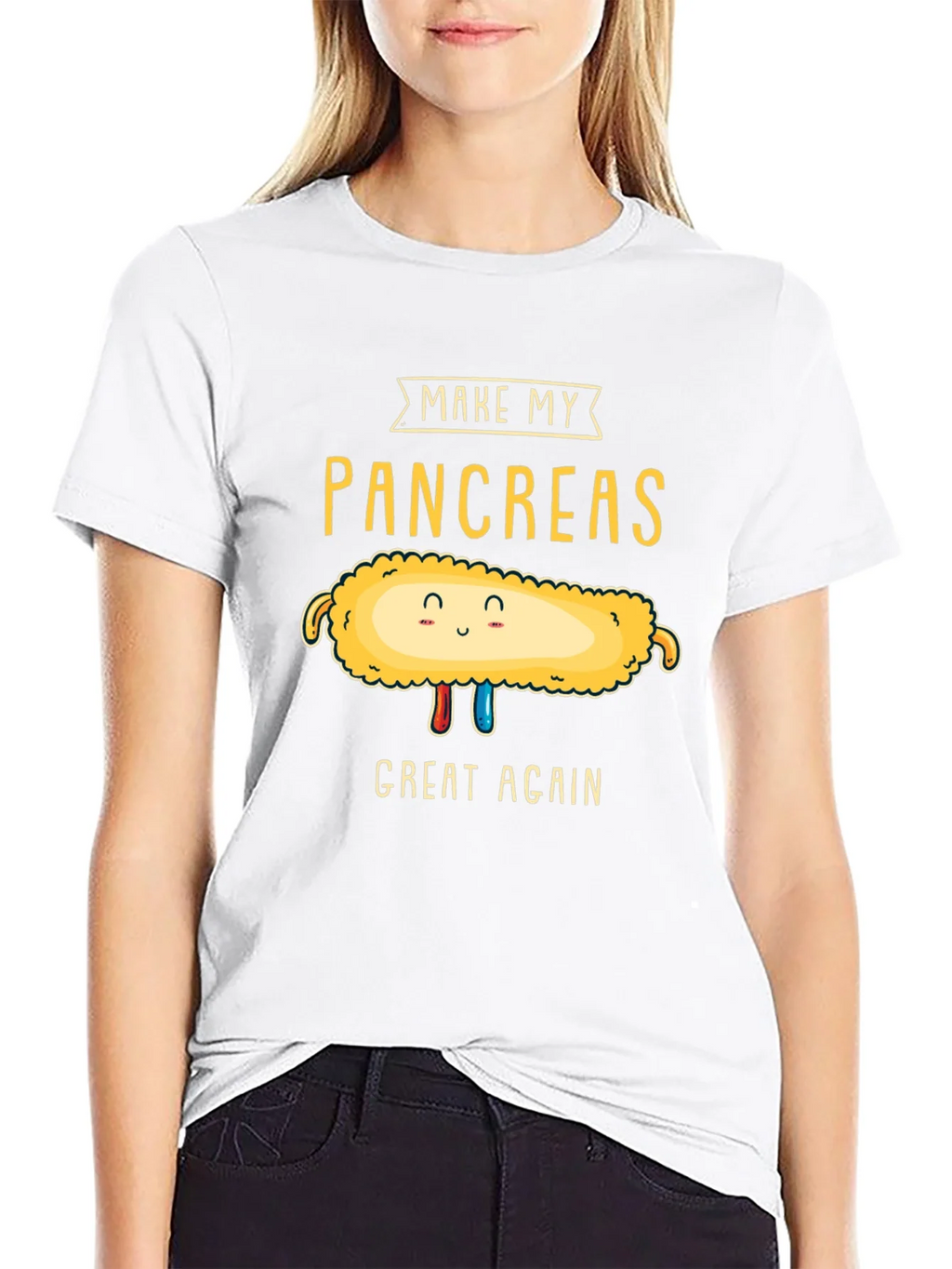 Make My Pancreas Great Again Black T-Shirt product image 8