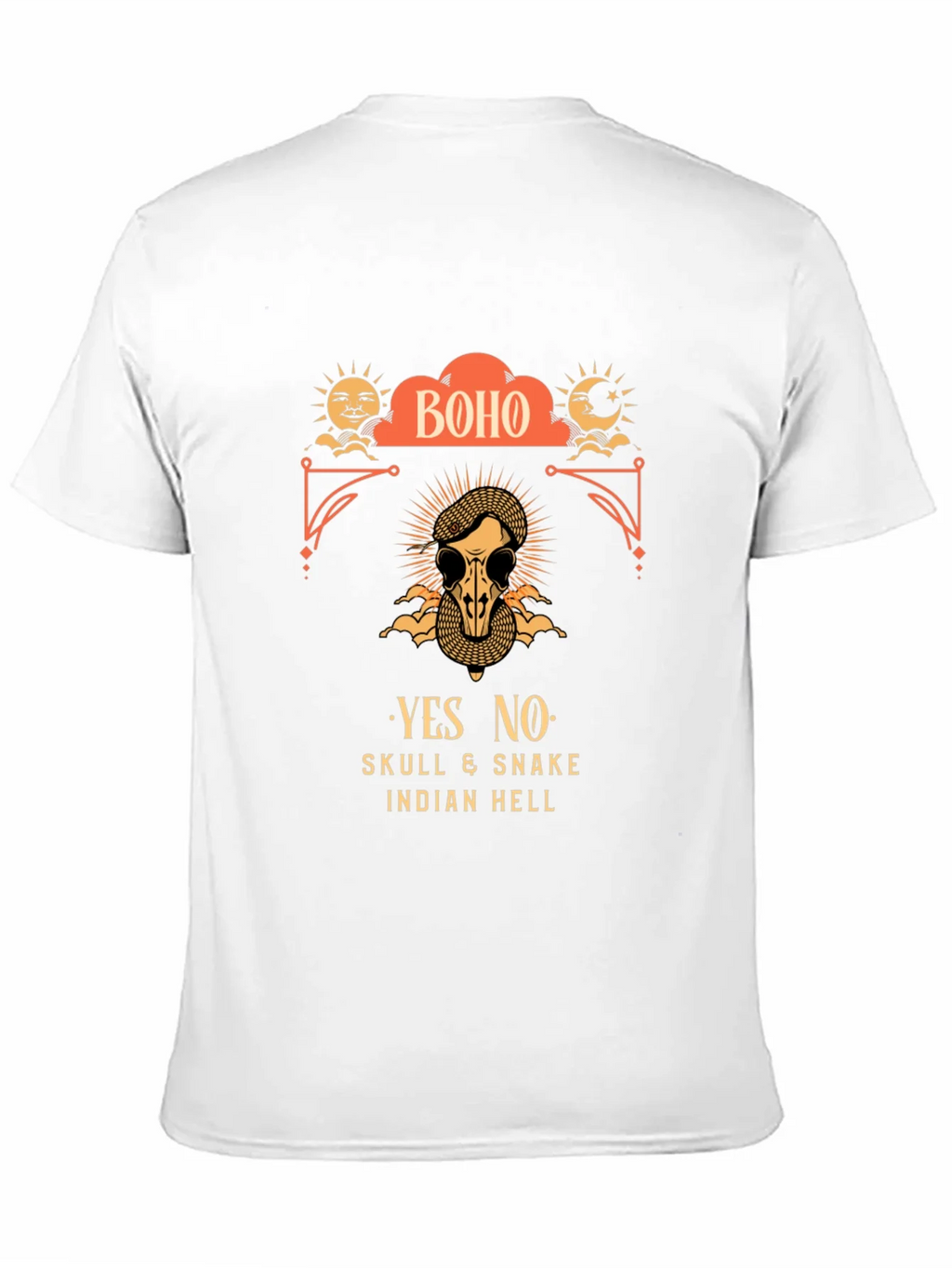 Boho Skull & Snake Graphic T-Shirt product image 8