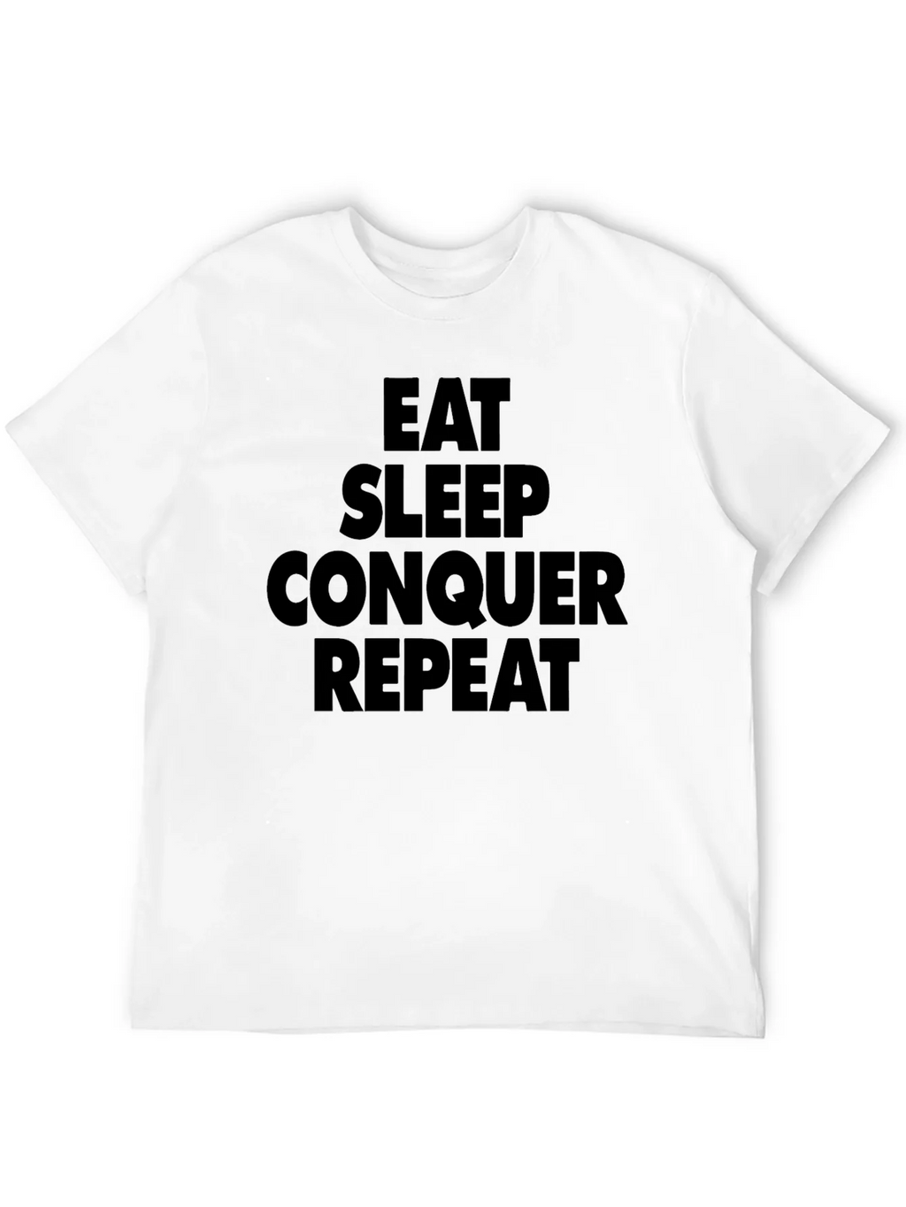 Eat Sleep Conquer Repeat Black T-Shirt product image 11